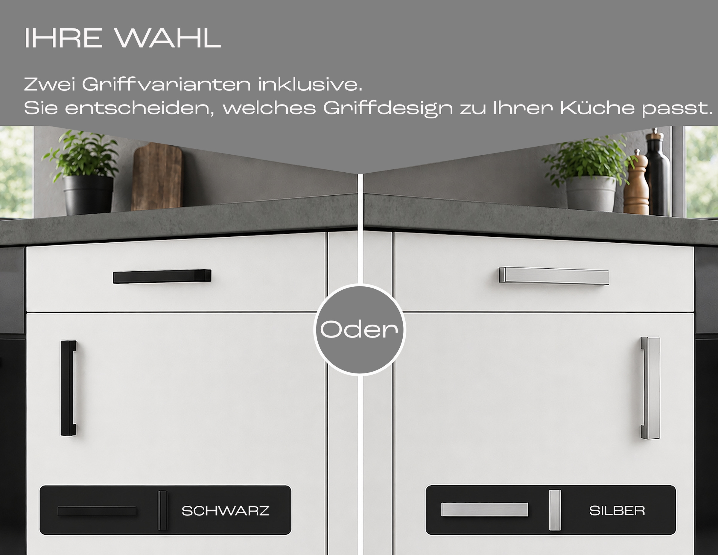 KOCHSTATION Kitchenette »KS-Toronto« Largeur 220 cm, au choix avec appareils HANSEATIC-E