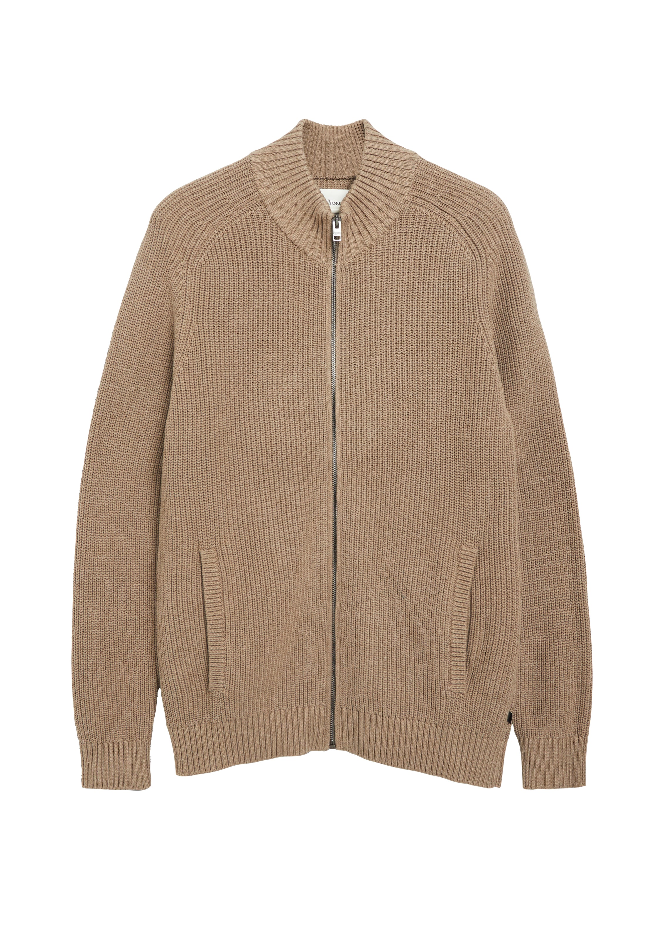 s.Oliver Veste en tricot Stehkragen, Rippstrick, Baumwolle