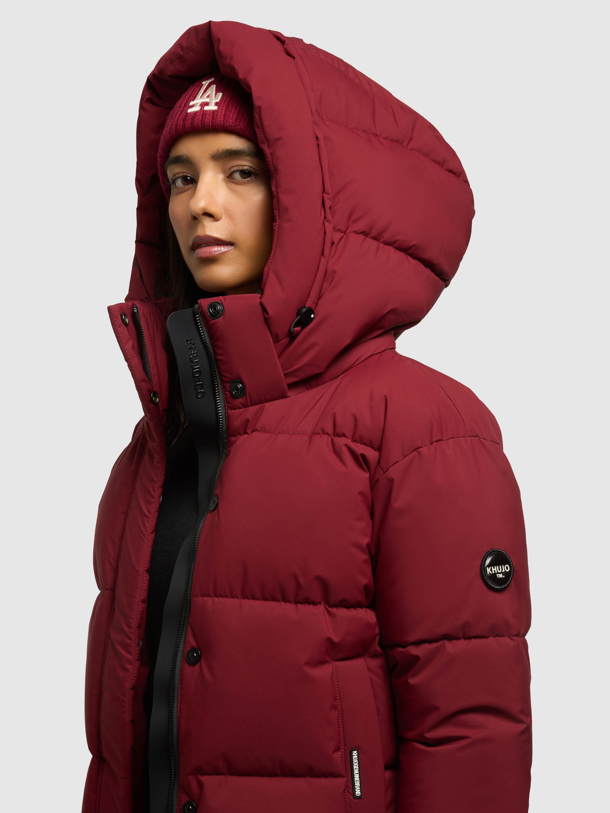 khujo Veste matelassée »DEVINA3 MATT« avec capuche Taschenbeutel mit Fleece