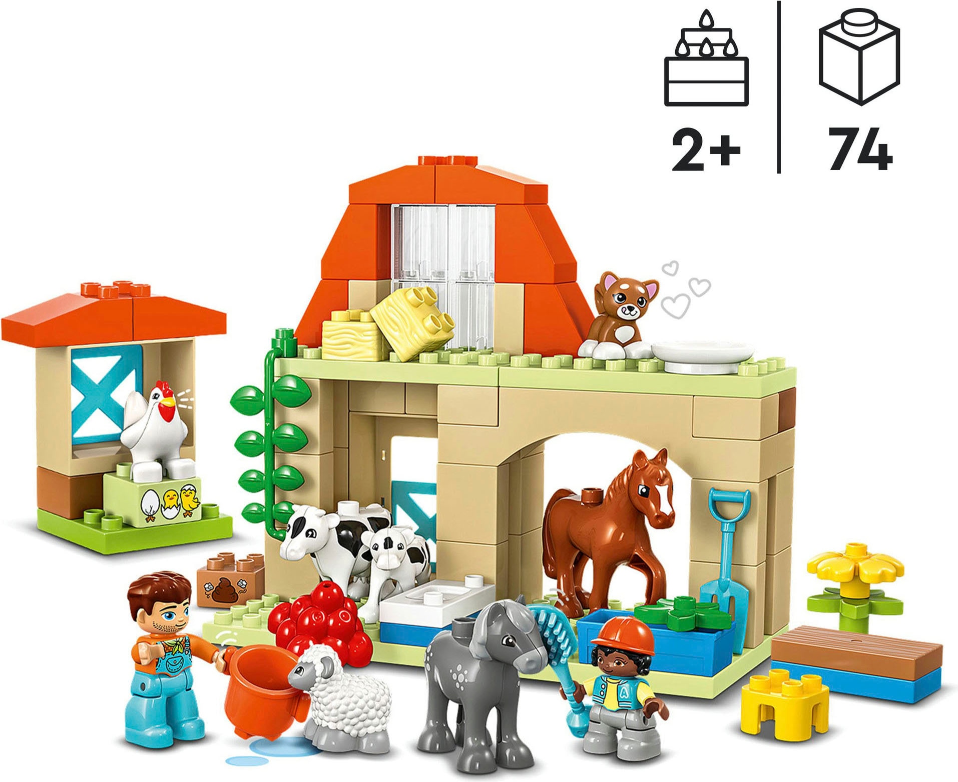 LEGO® Pions de construction »Tierpflege auf dem Bauernhof (10416), LEGO DUPLO Town« Made in Europe