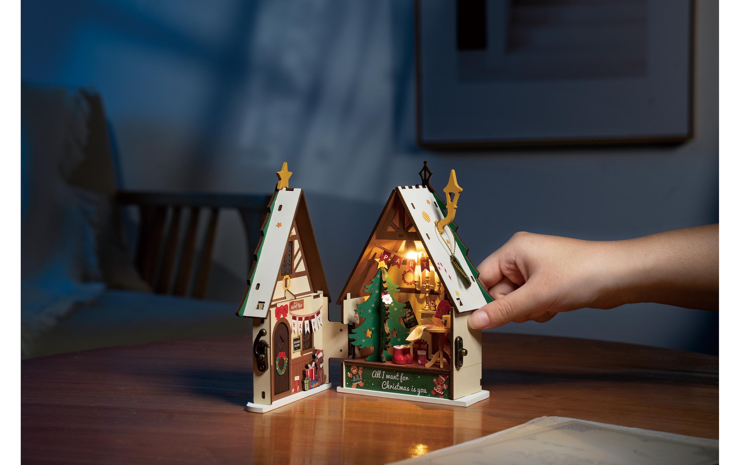   Kit de modèles réduits »RoboTime Funkelndes Weihnachtshaus«