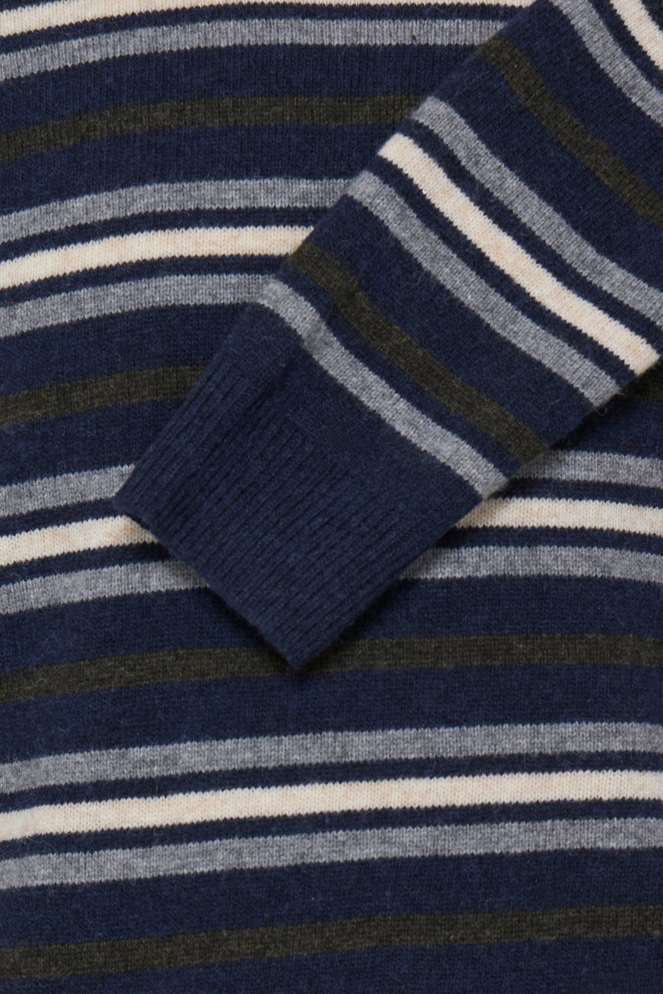 Blend Pull à col rond »BHBRANKO CREW KNIT STRIPE« Mélange de laine, coupe régulière