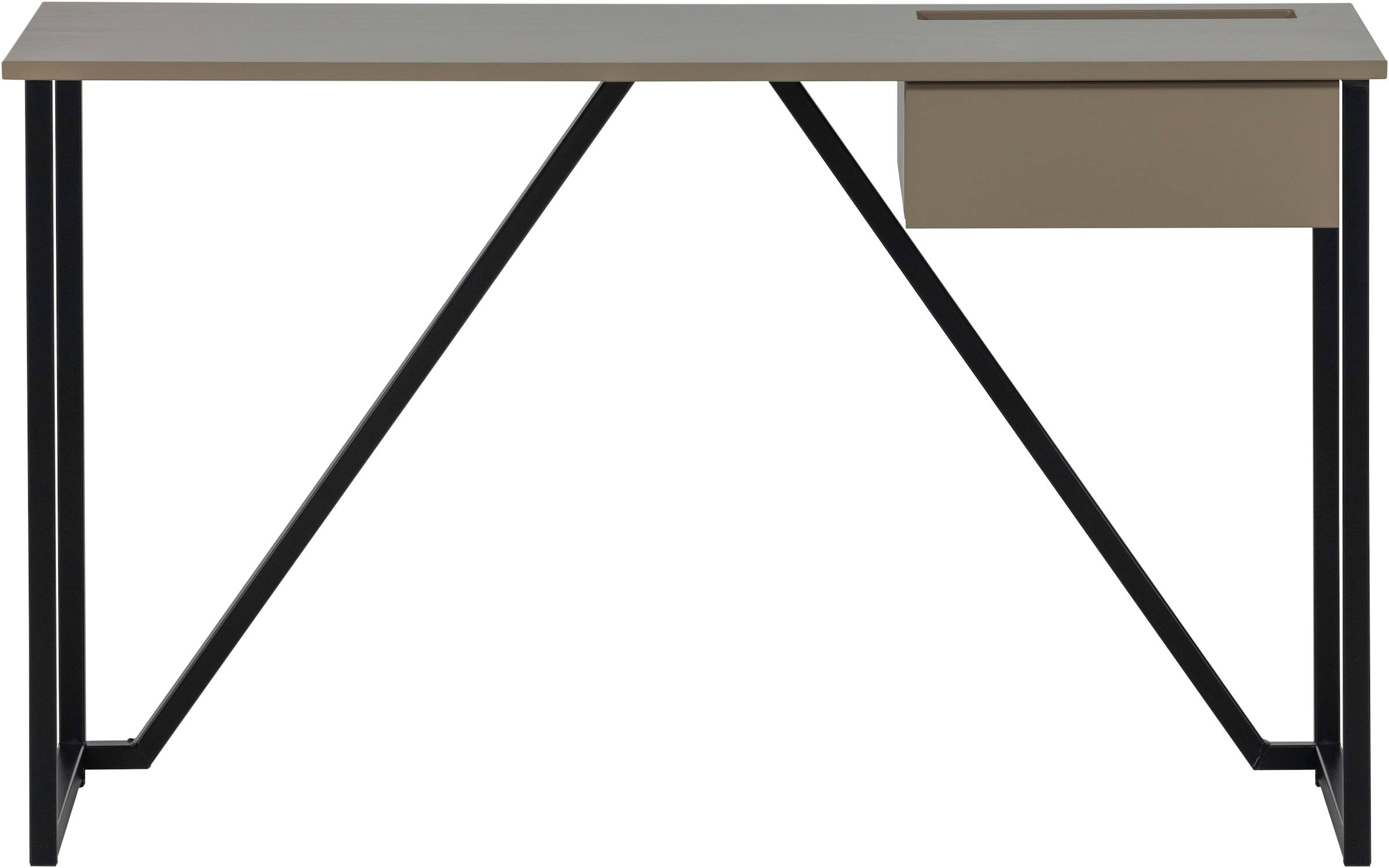 WOOOD Schreibtisch »New Julius FSC®-Kiefernholz mit Schublade, lackiert B126xT53xH75 cm« Tragkraft Blatt 20 kg, sichtbare Maserung, einfach zu montieren