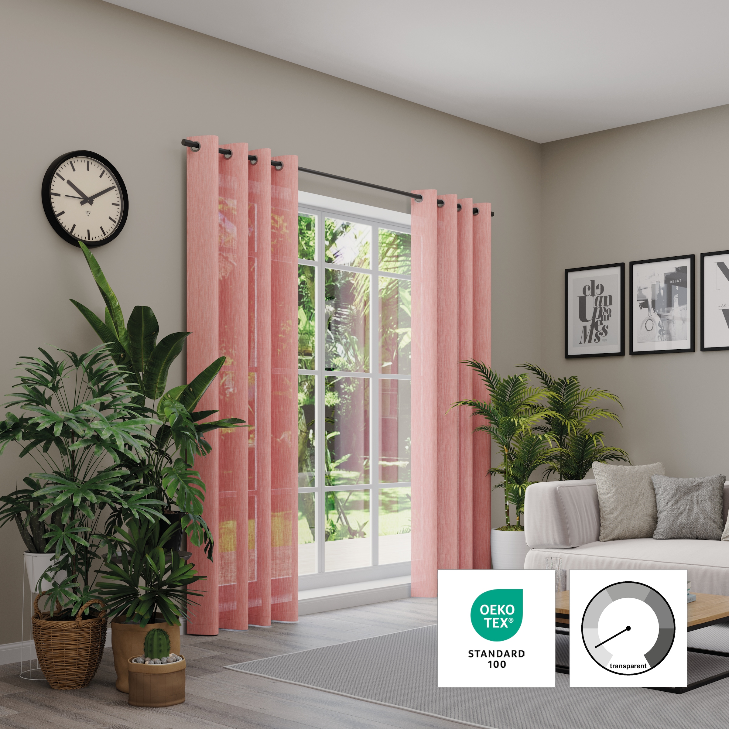 Neutex for you! Vorhang »Libre-ECO« Ösen 1 Stk. tlg. Breite 142 cm, nach Mass