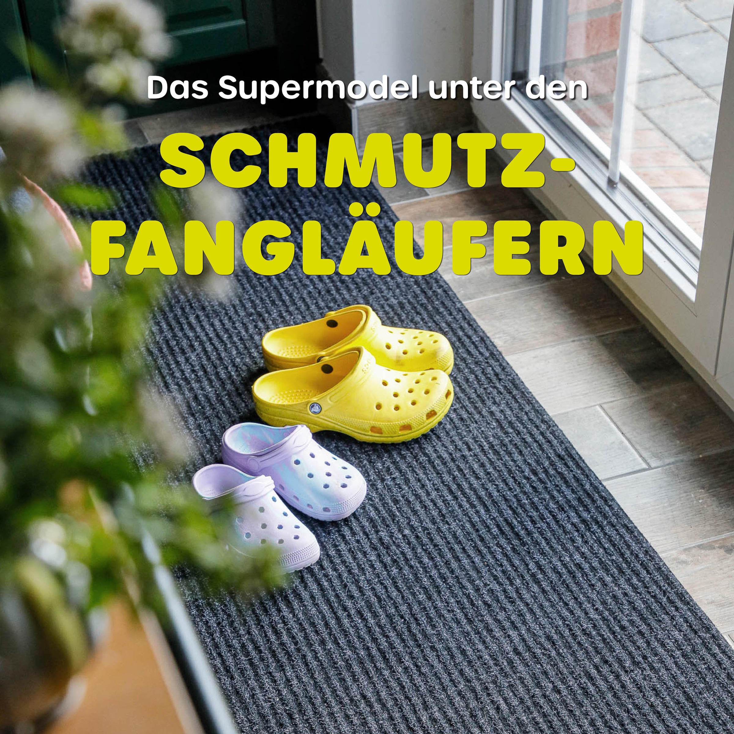 Wecon home Tapis »Buhai« Rectangulaire 3 mm Höhe ultraflacher Schmutzfangläufer, rutschfest, waschbar, wetterfest