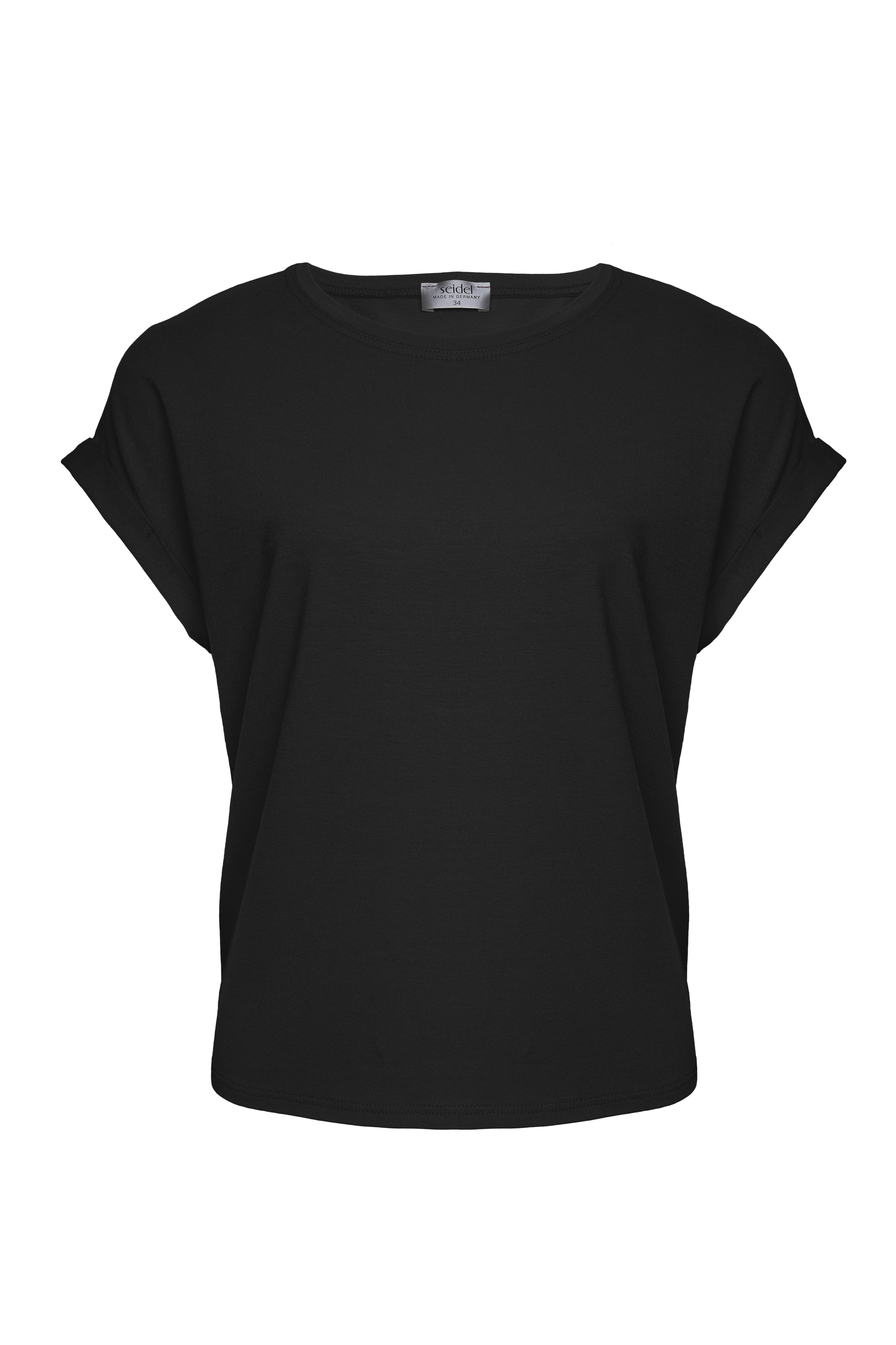 Seidel Moden T-shirt à manches courtes »Otto exclusiv« Rundhals mit Ärmelaufschlag -MADE IN GERMANY