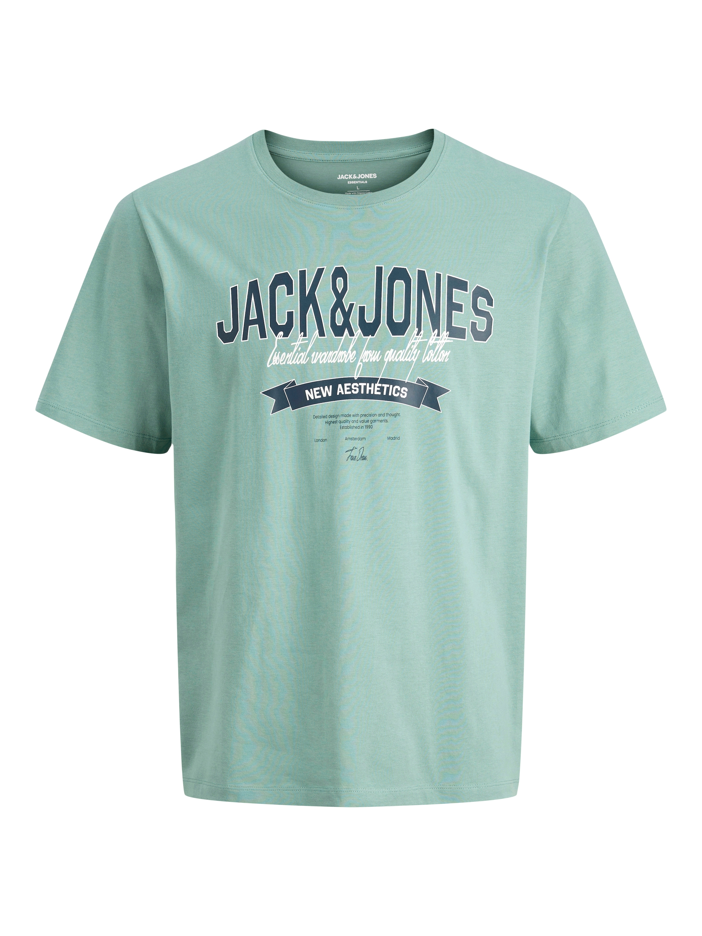 Jack & Jones Rundhalsshirt »JJELOGO TEE SS O-NECK 2 COL SS26 5PK MP« Packung, 5 tlg.