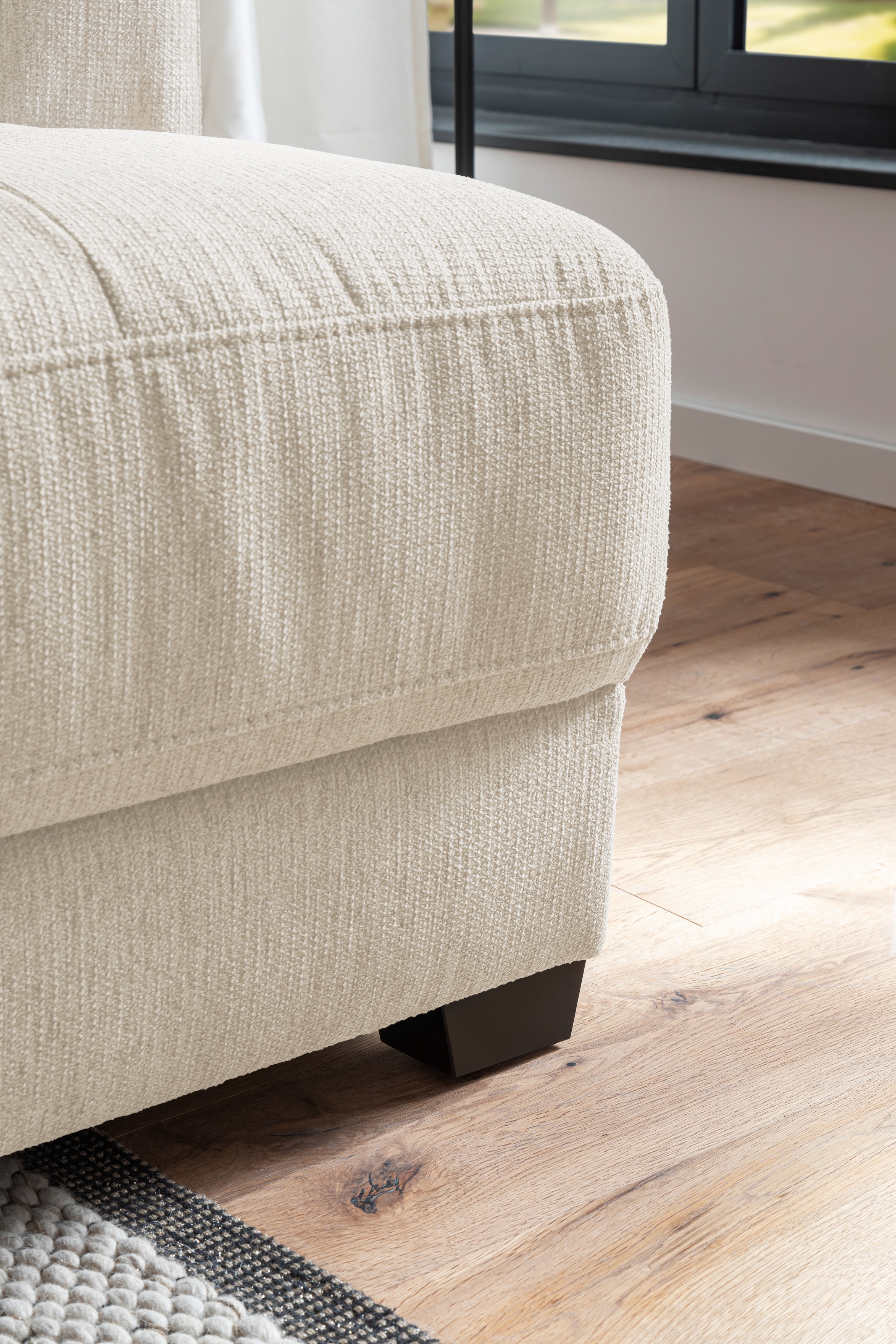 Mr. Couch Canapé d'angle »Pierre, L-Form mit BoxSpring« Mit Boxpring-Taschenfederkern