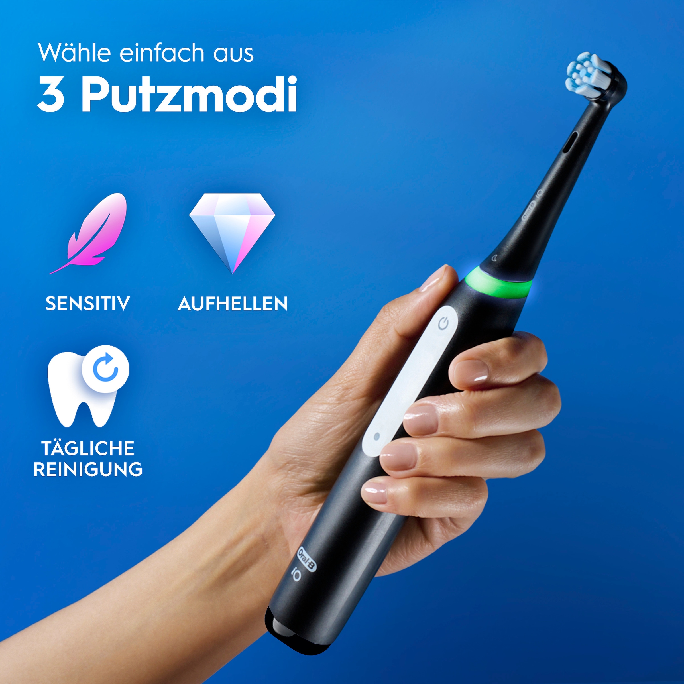 Oral-B »iO Series 3 Doppelpack« 2 cuis Aufsteckbürsten Technologie magnétique