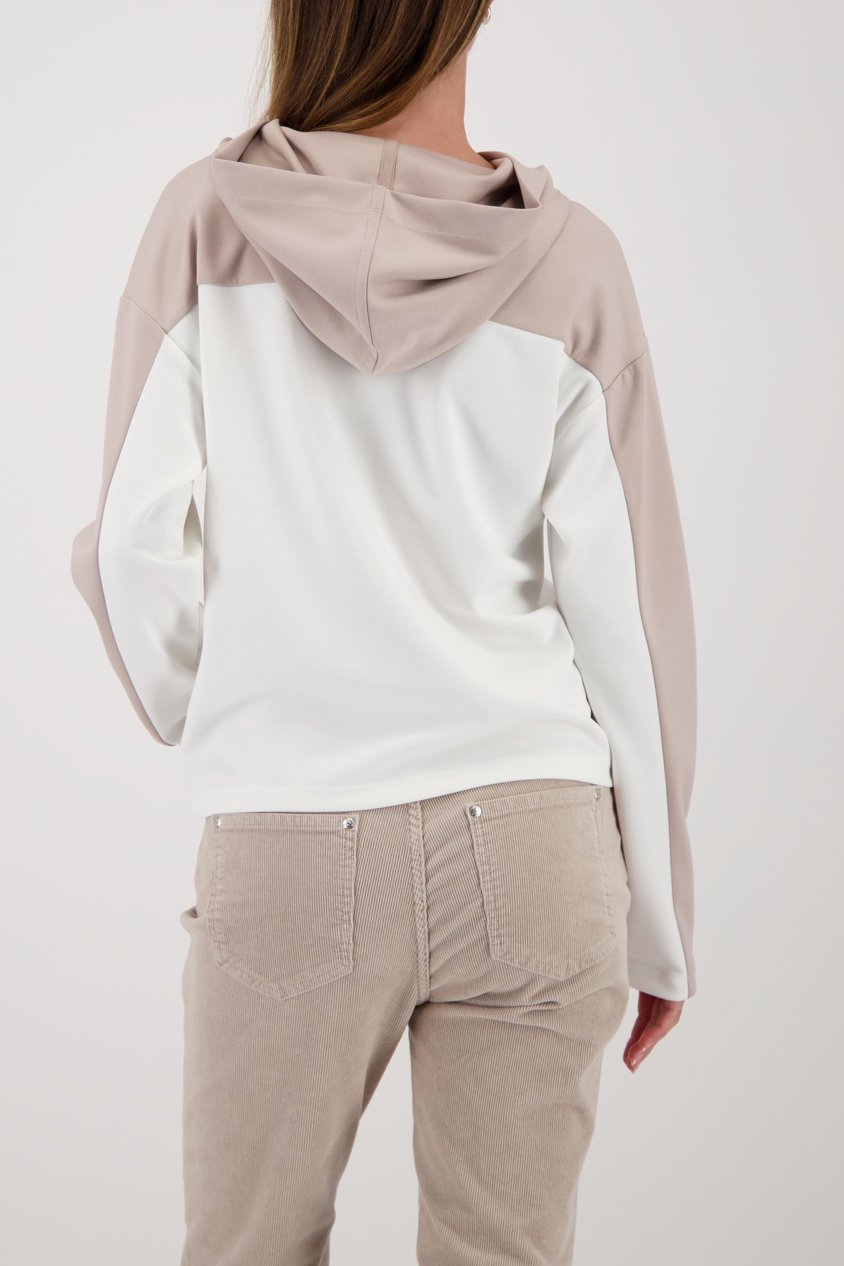 Monari Kapuzensweatshirt »Sweatshirt Basic Prägedruck«, Regular fit mit Kapuze
