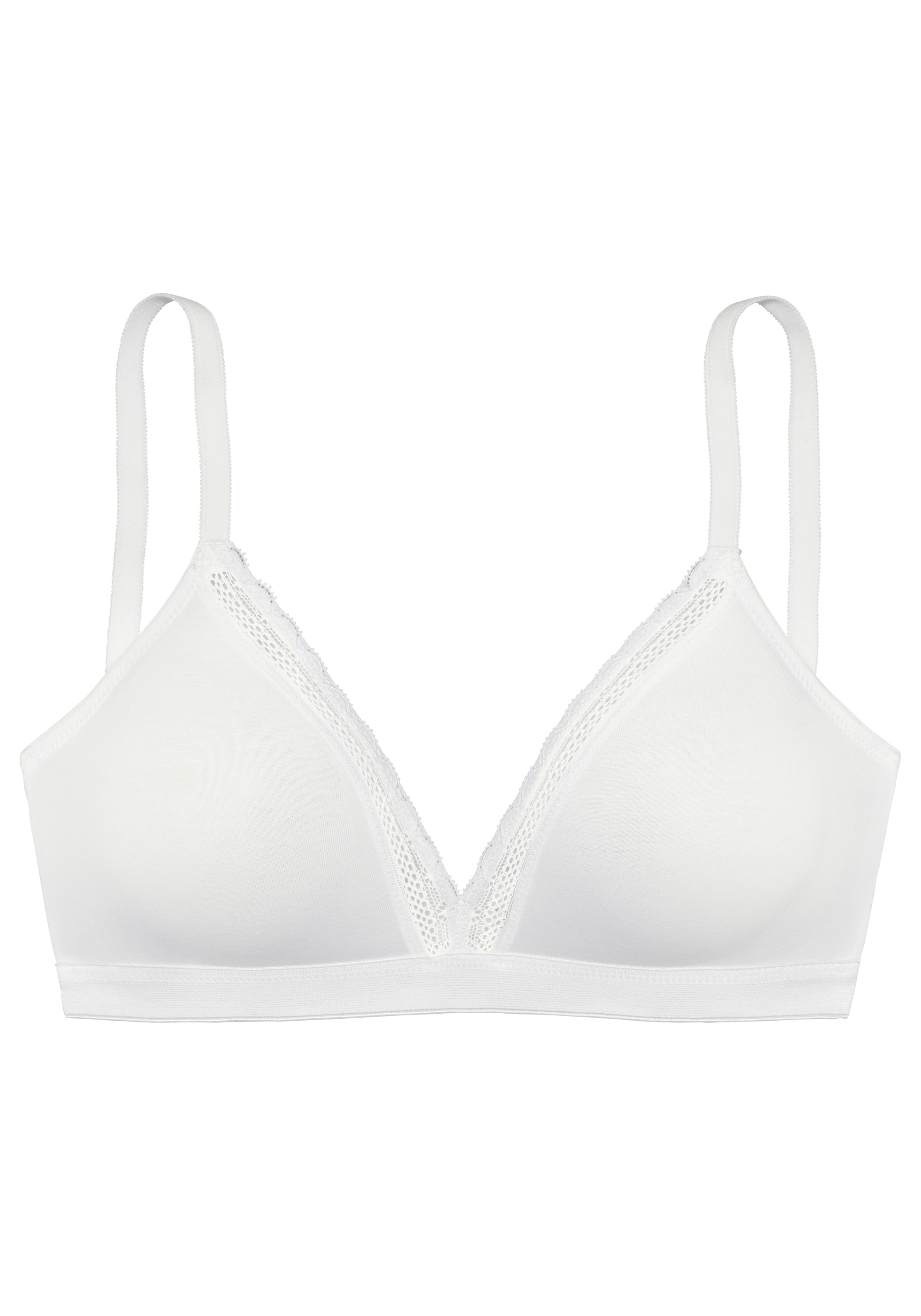 Vivance by Lascana Soutien-gorge à bretelles sans armatures, en coton doux, soutien-gorge confortable