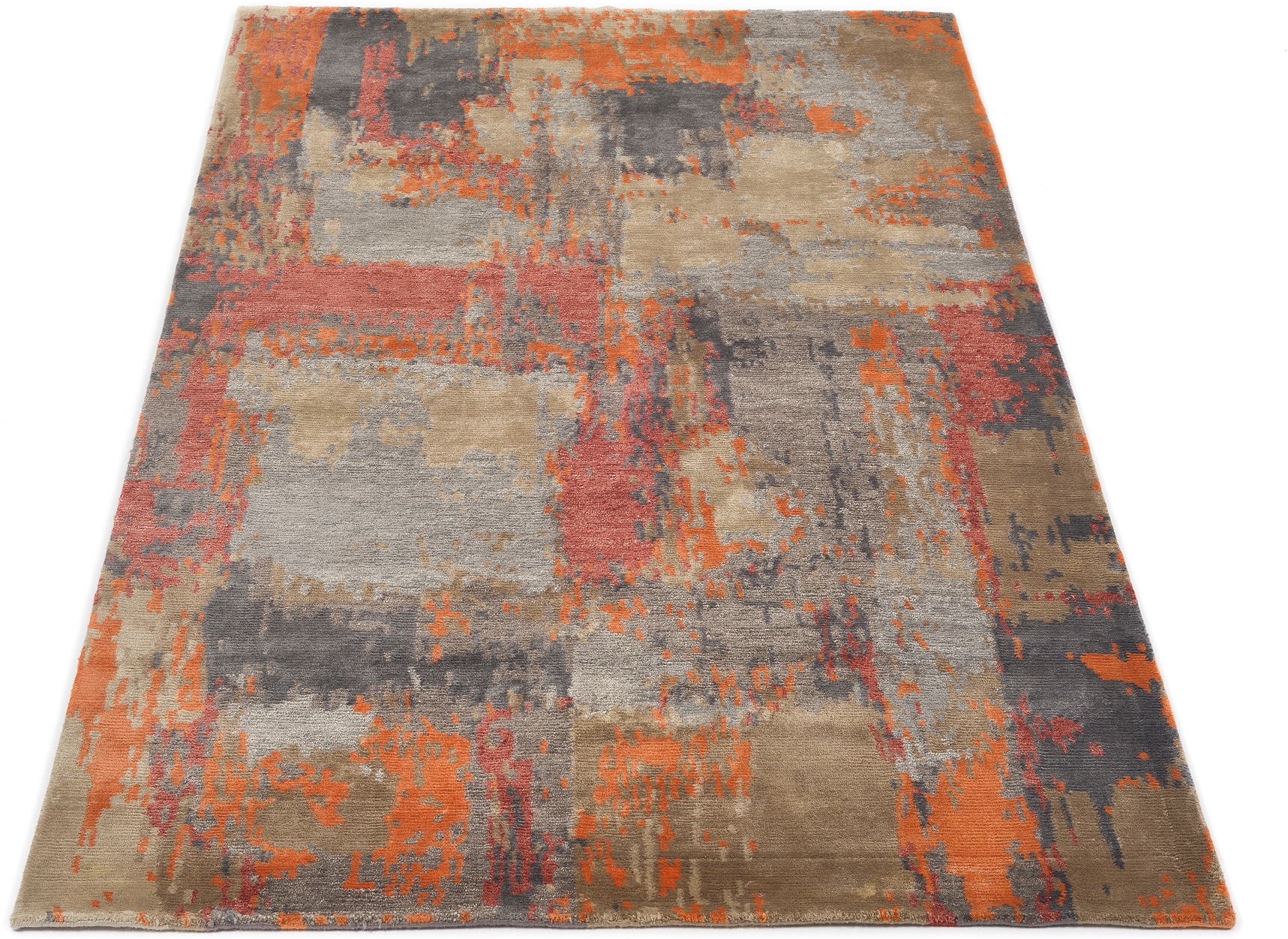 OCI DIE TEPPICHMARKE Teppich »WESTSIDE PALUNG« rechteckig 12 mm Höhe handgeknüpfter echter original Nepal Design Kurzflor Teppich, dezent