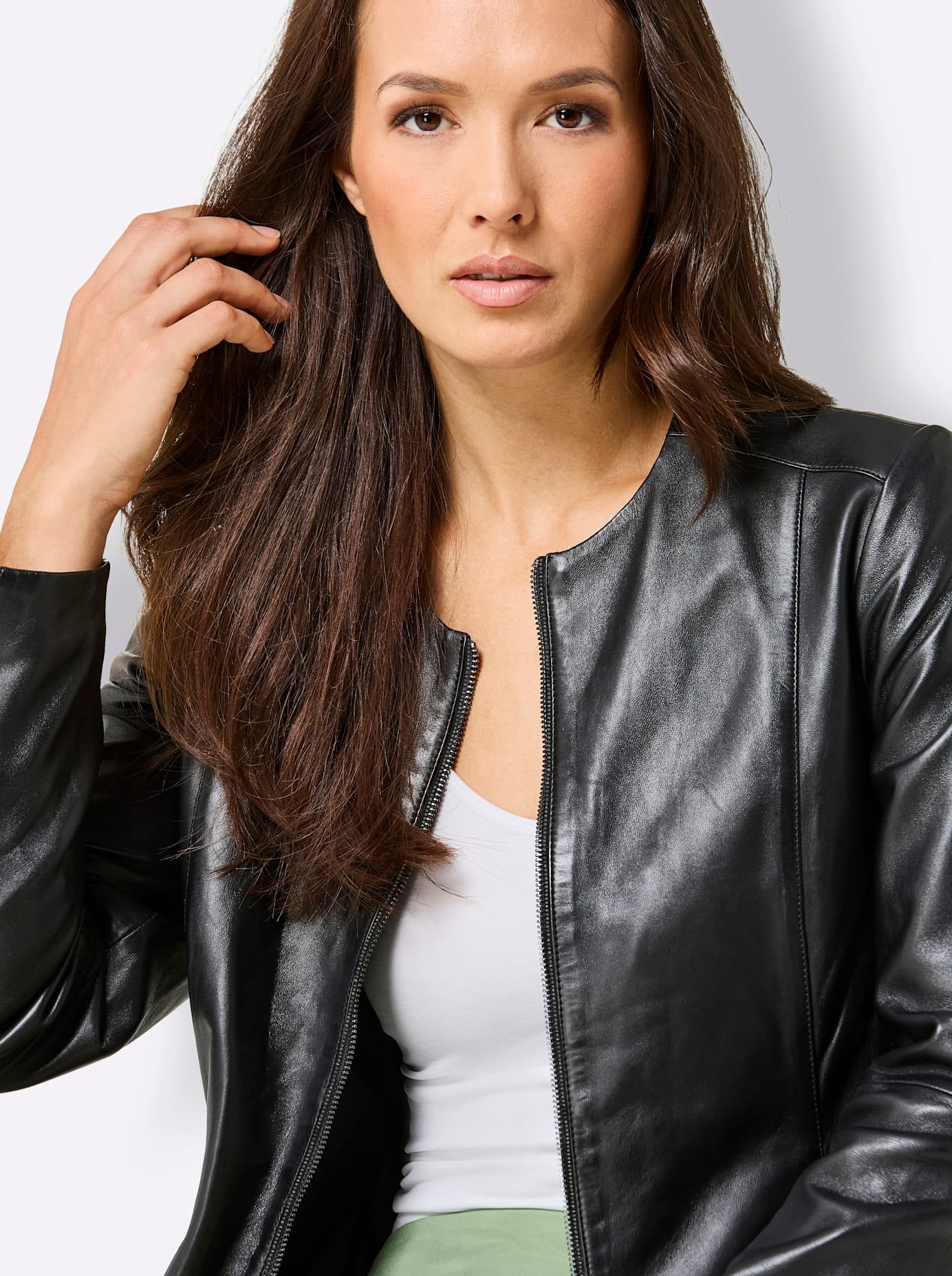 Mainpol Blazer en cuir »Lammnappa-Lederblazer«