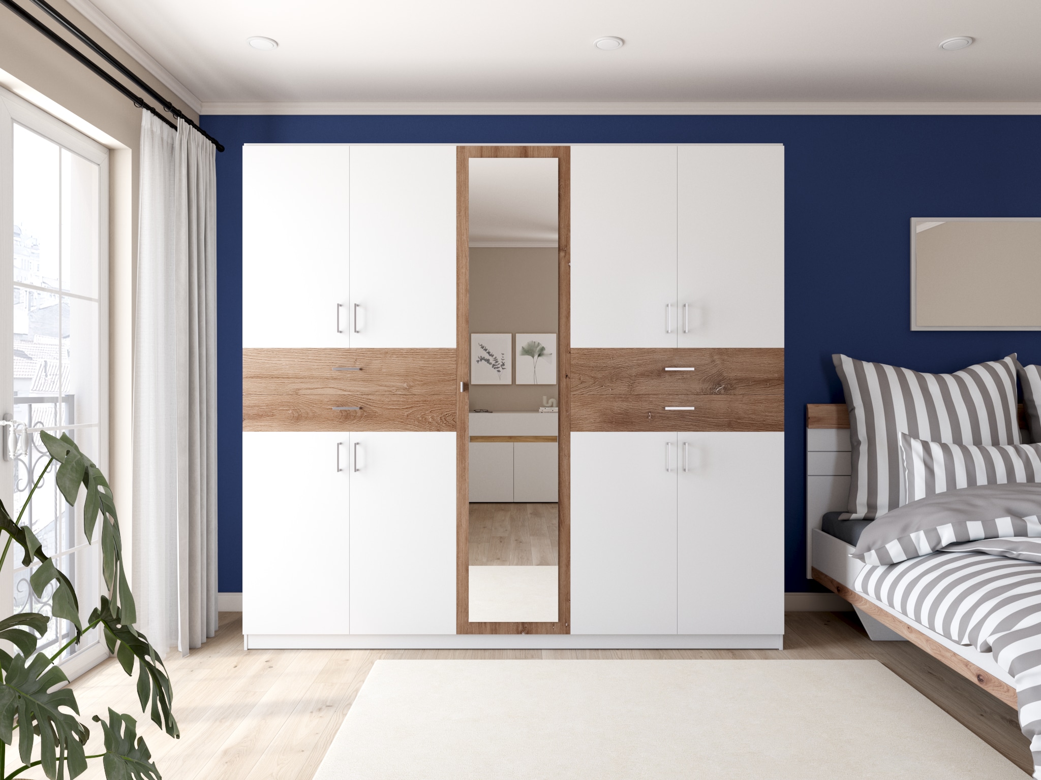 GOODproduct Linge de lit réversible »Greta« 2 tlg. Bettwäsche mit Streifen in verschiedenen Qualitäten, ab 135x200 cm