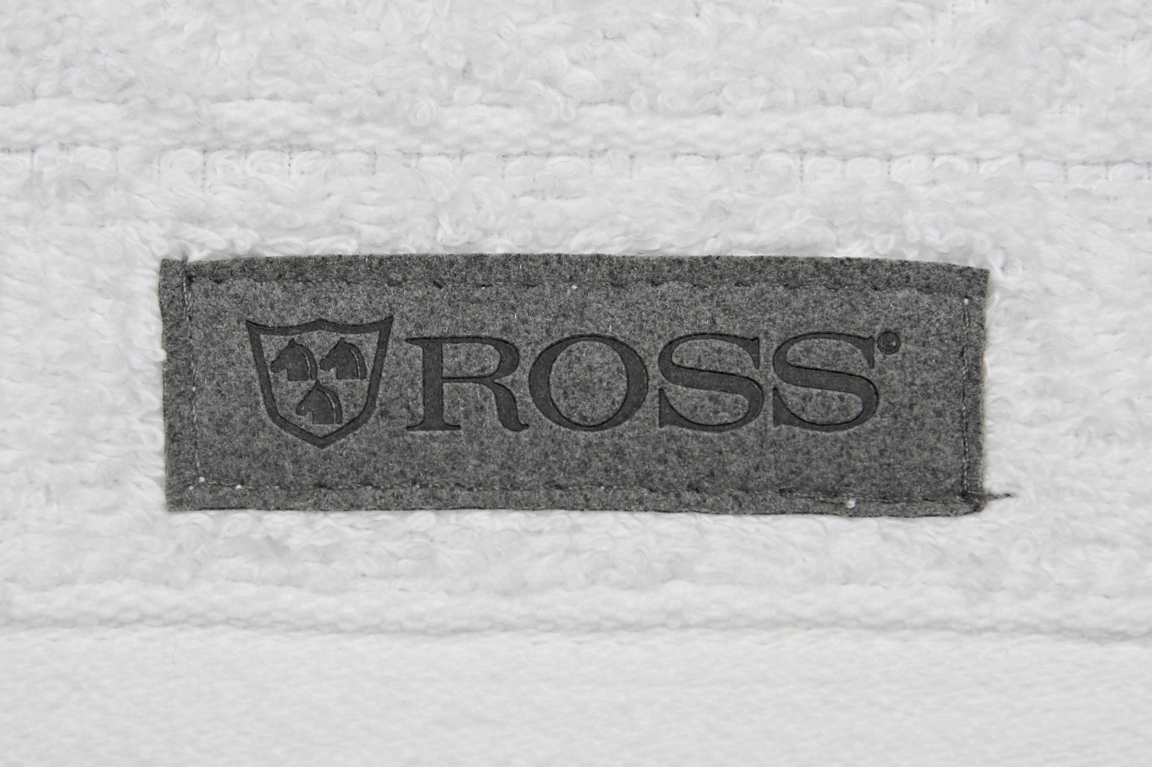 ROSS Drap de douche »Smart« Uni-Rippe mit Velourslabel