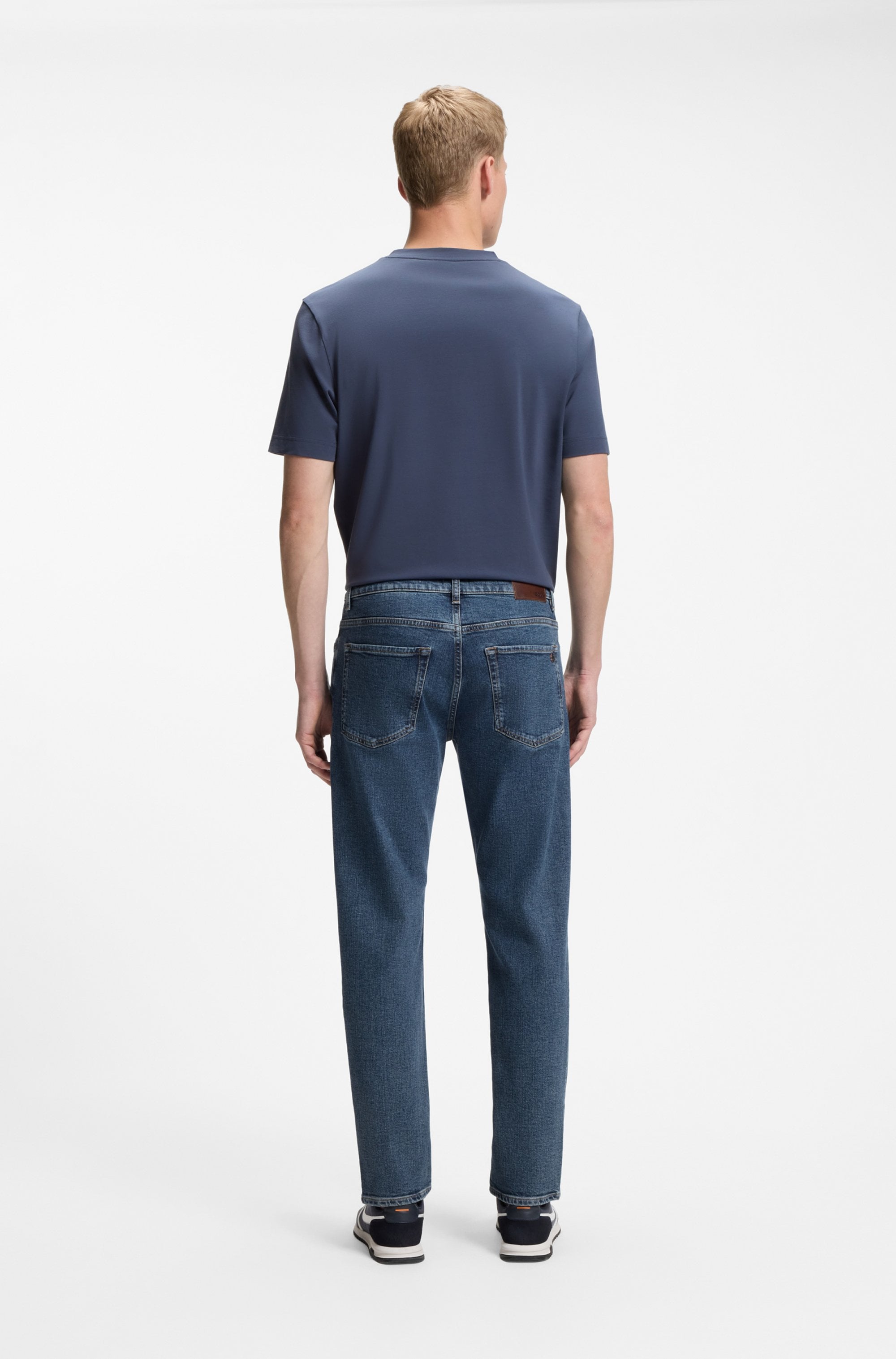 BOSS ORANGE Jeans à 5 poches »RE.MAINE« coupe regular, mélange coton, effet délavé