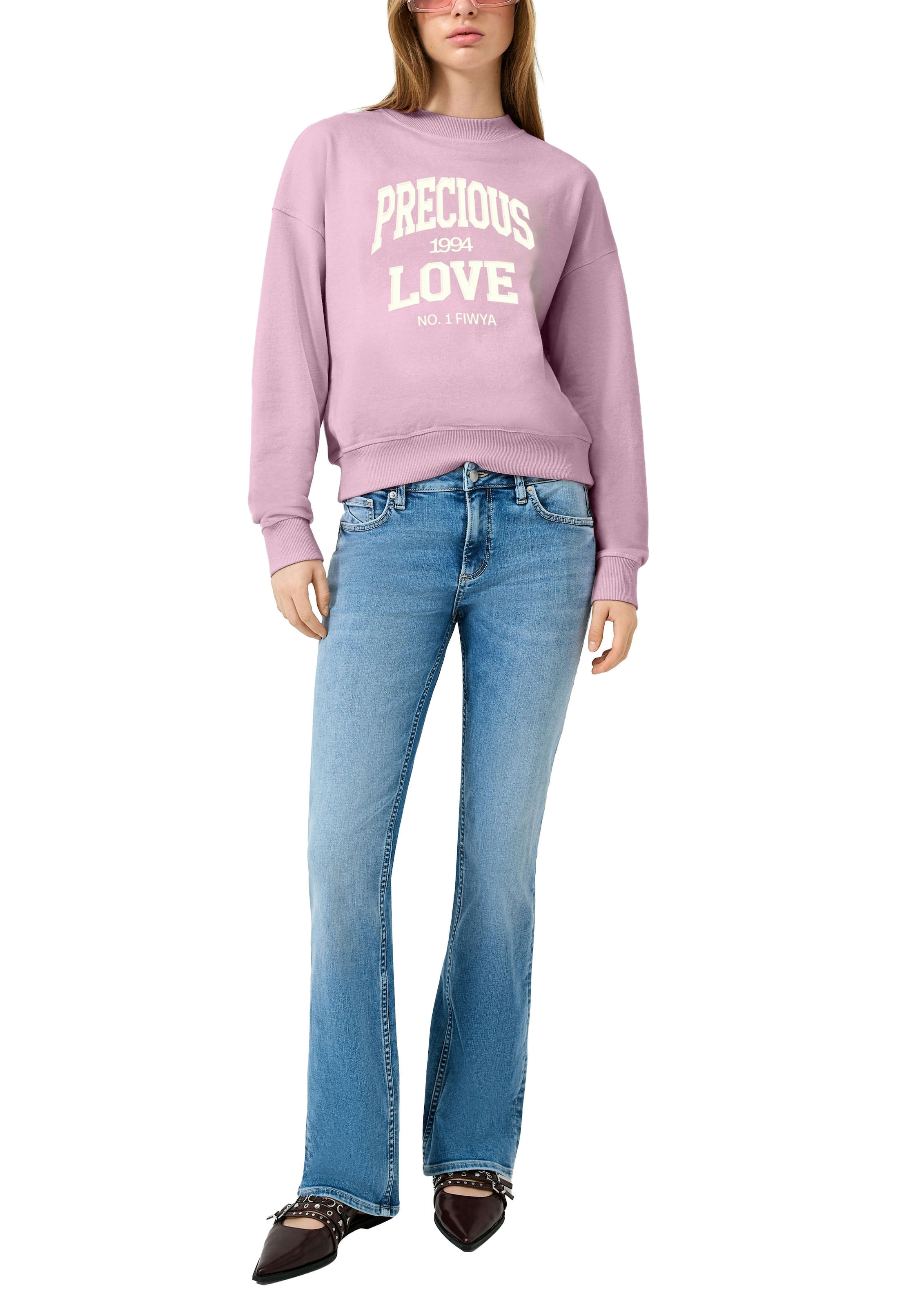 QS Jeans à pattes d'eph avec patte d'éléphant et stretch