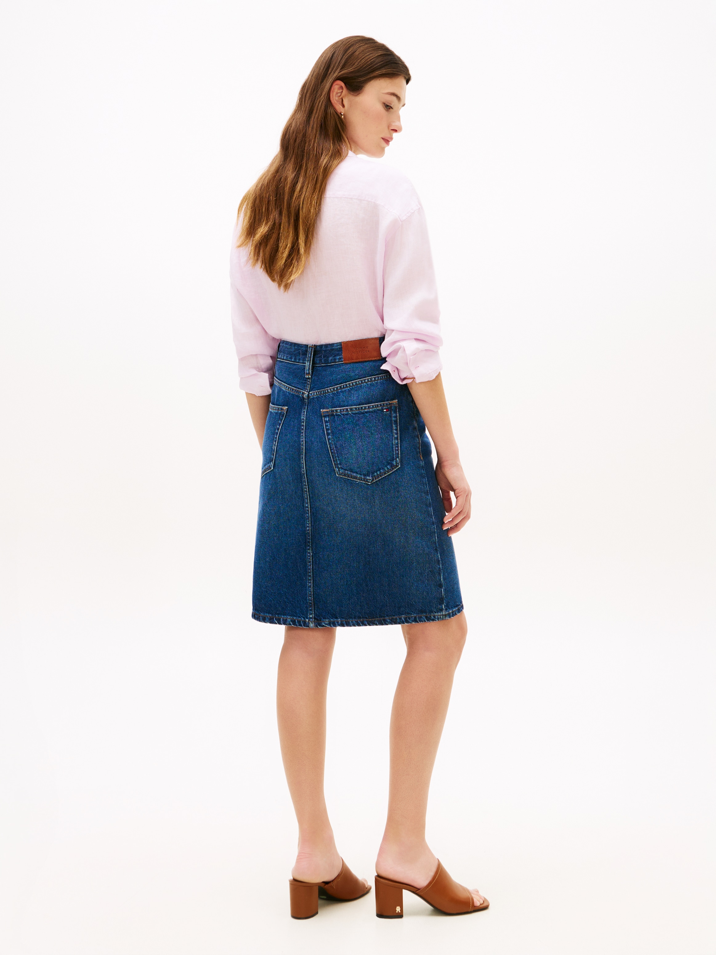 Tommy Hilfiger Jupe en jean »DNM NEW DOREEN KNEE SKIRT RW« mit 5-Pocket-Design