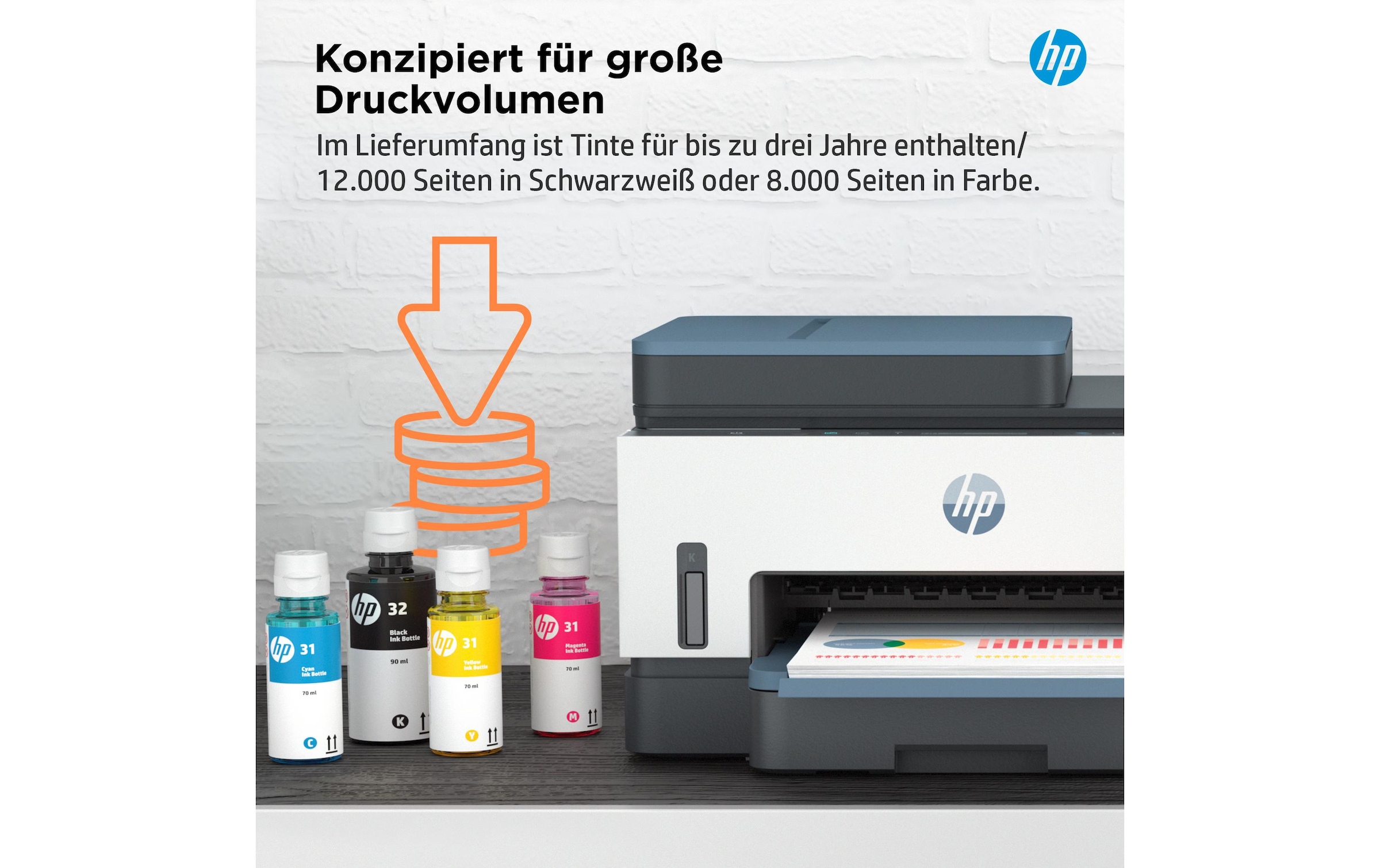 HP Imprimante jet d'encre »Smart Tank 7306«