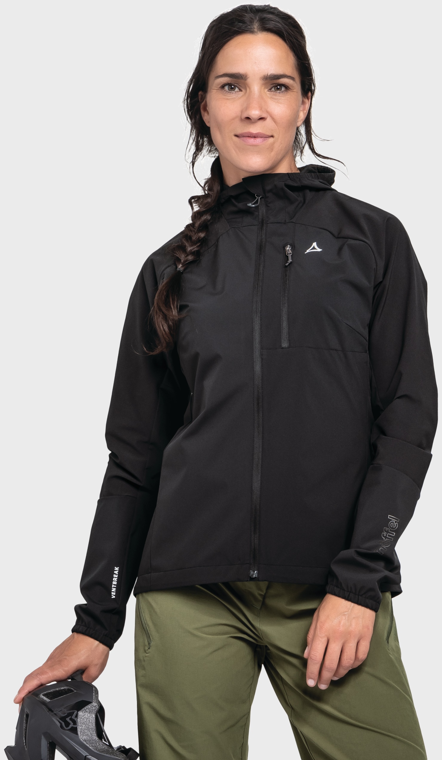 Schöffel Veste d'extérieur »Hybrid Jk Style Mamry WMS« avec capuche