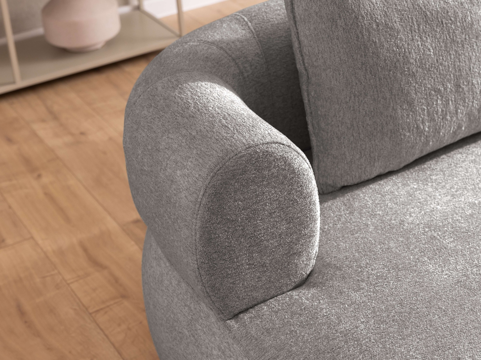 Home affaire 3-Sitzer »LUSSAC 3-Sitzer Design-Sofa mit Zierkissen, Masse B/T/H: 202/123/78 cm« hoher Sitzkomfort und modernes Design, Sofa ohne Bettfunktion