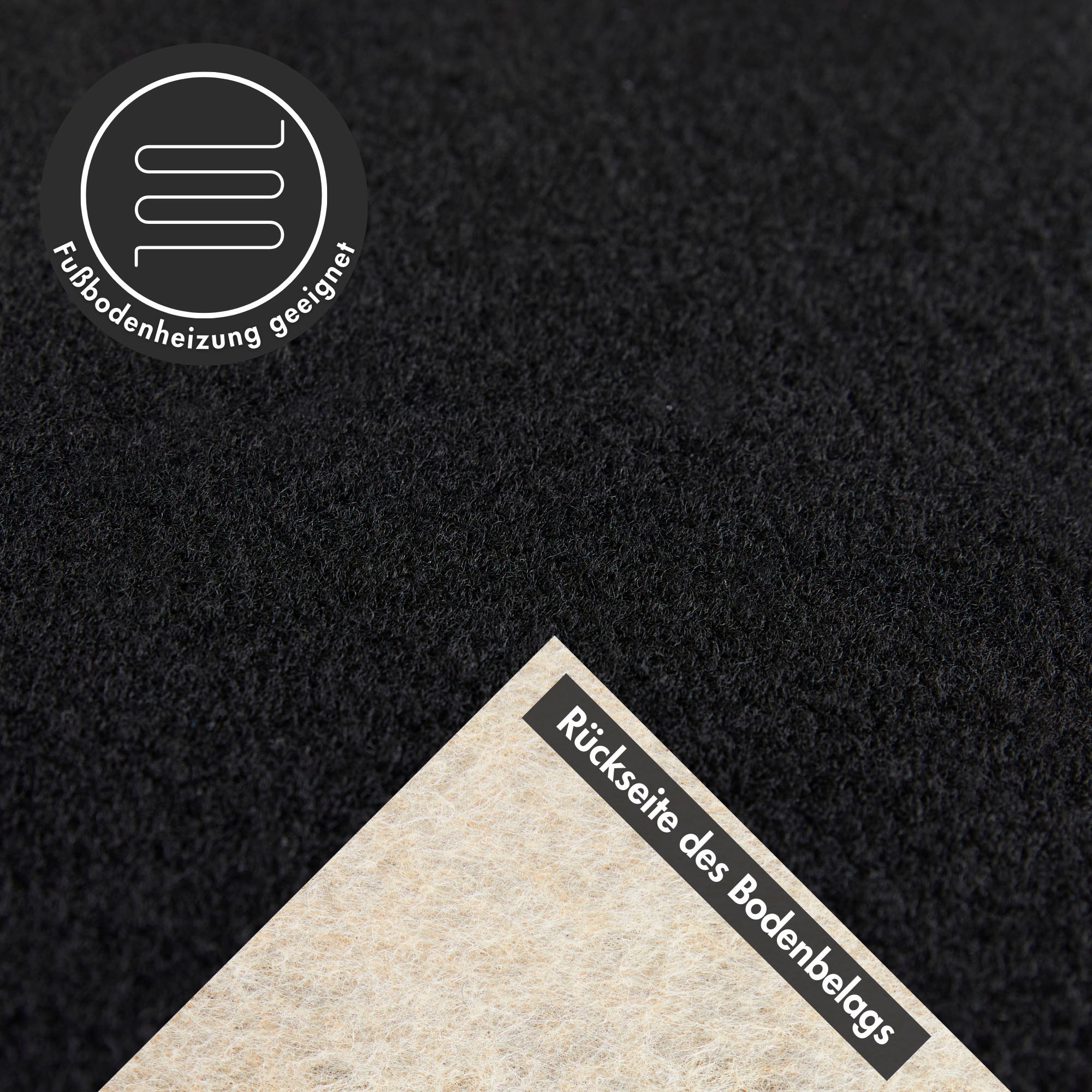 Andiamo Teppichboden »Sina, Velours, Gesamthöhe 6 mm, Luxusklasse LC1« rechteckig Uni Farben, Breite 400 cm, strapazierfähig, pflegeleicht, Wohnzimmer