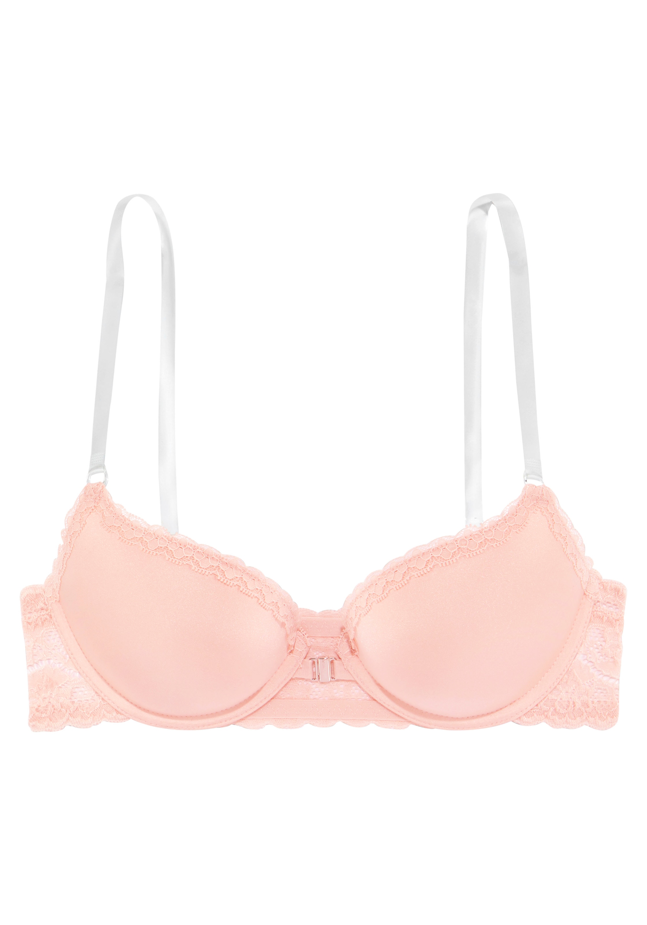 LASCANA Push-up-BH », Bügel-BH, Dirndl-BH« mit Vorderverschluss und transparenten Trägern, Sommer
