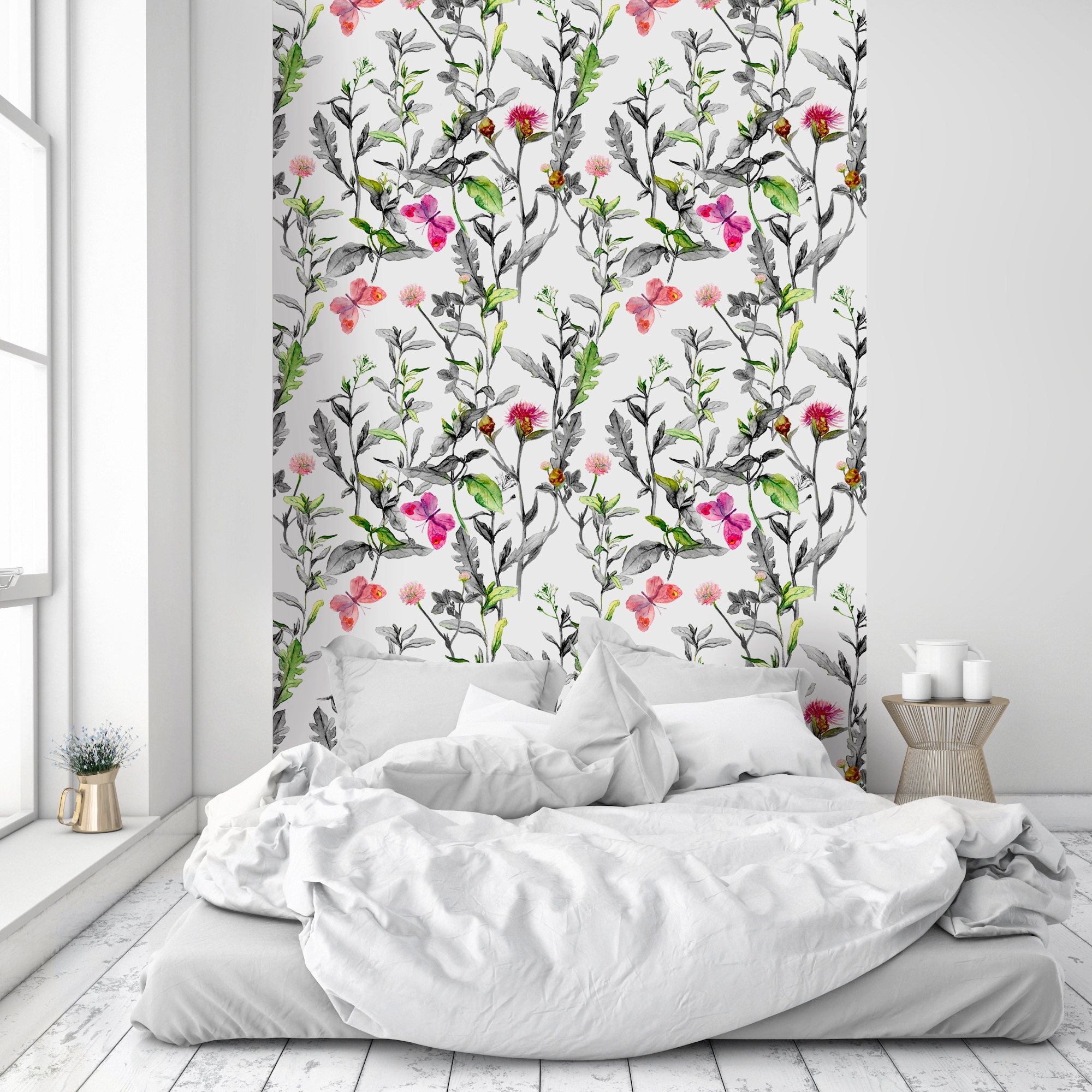 queence Papier peint vinyle »Alina« imprimé 90x250cm, selbstklebend, kinderleichte Anbringung, , Sticker