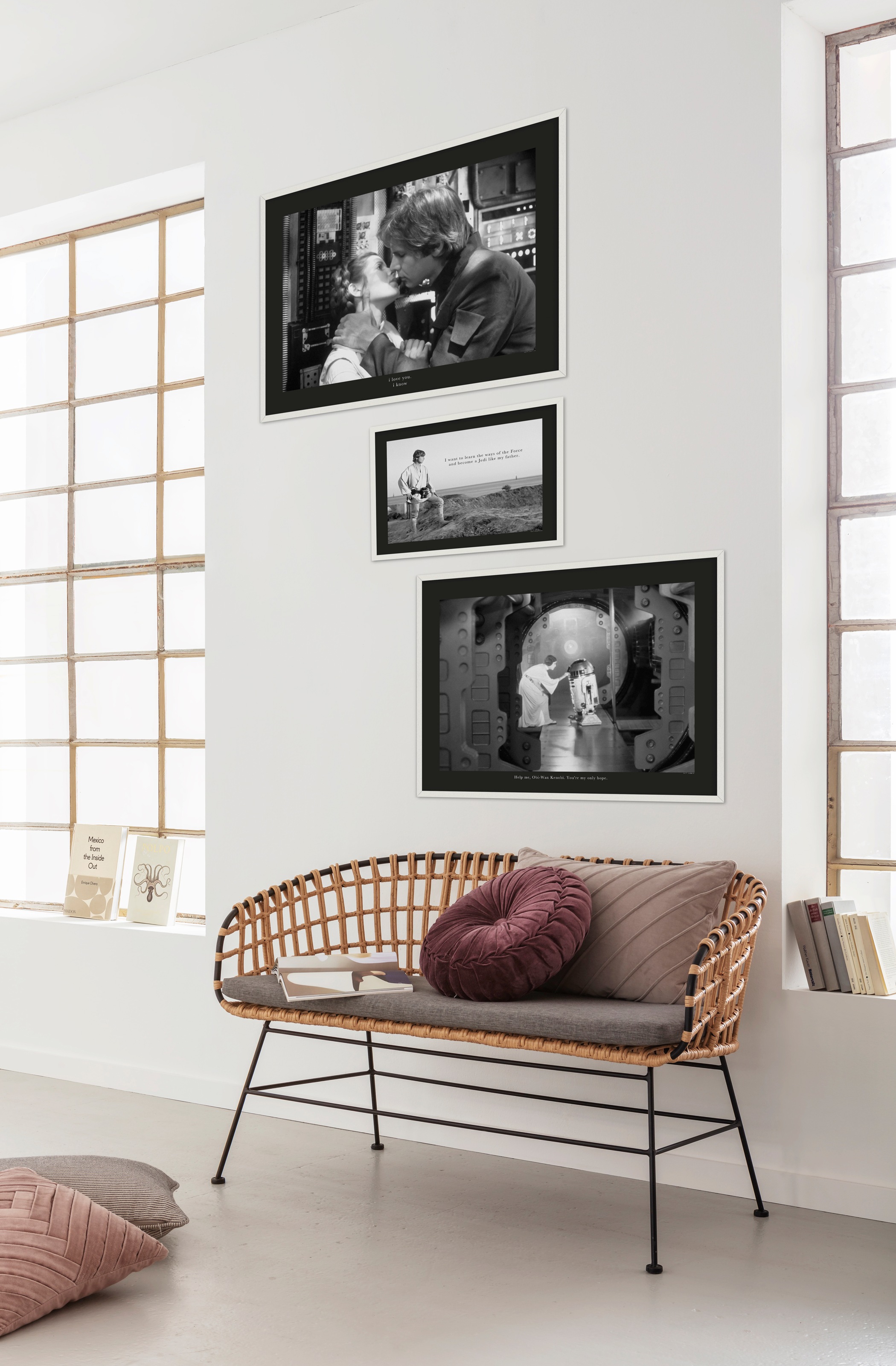 Komar Image »Star Wars Classic Leia R2D2 Quote« 1 cuis tlg. Wandbild zur Dekoration im Kinderzimmer - ohne Rahmen