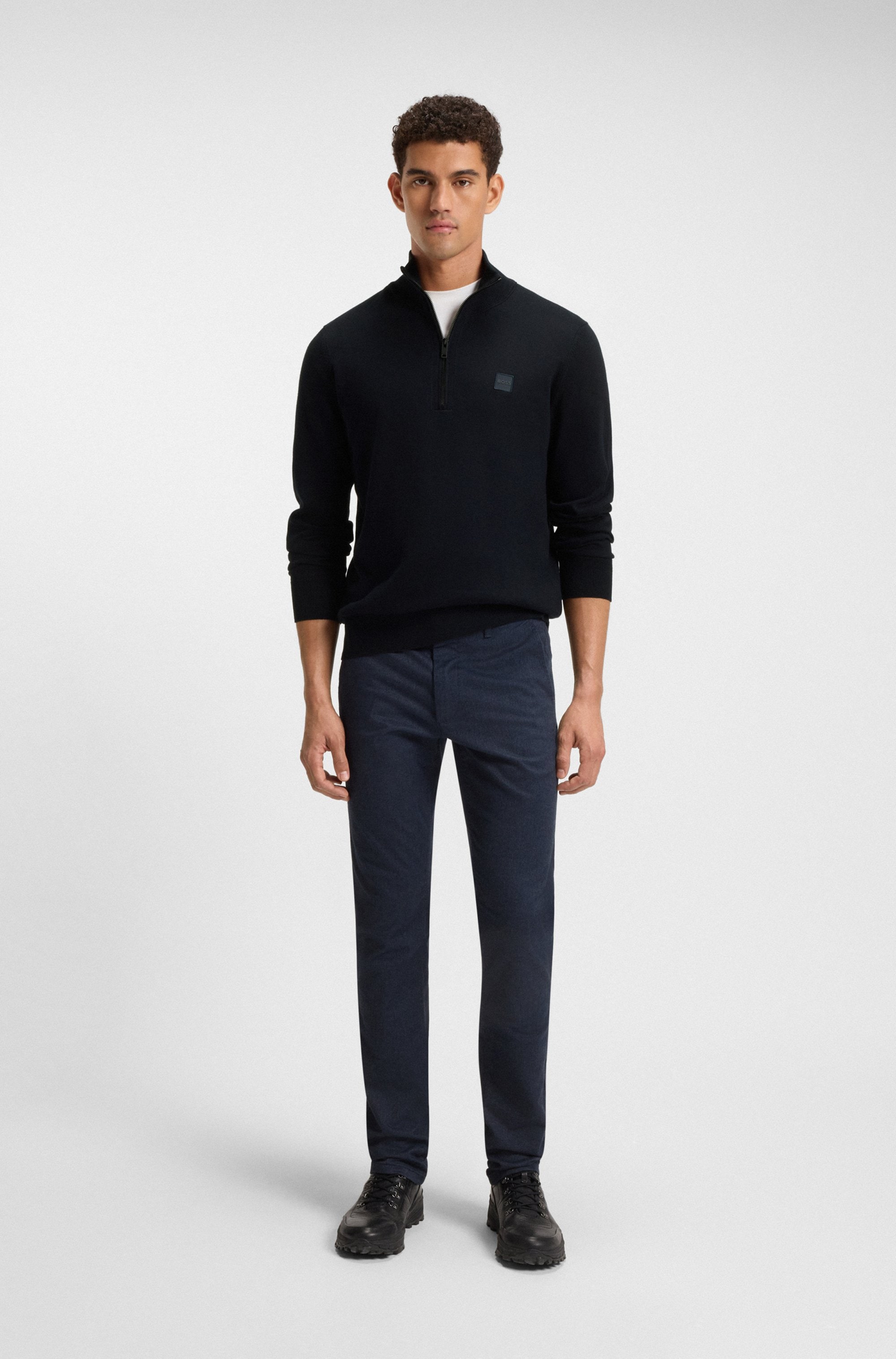 BOSS ORANGE Pull à col roulé »Kanobix« mit Ton-in-Ton Logo