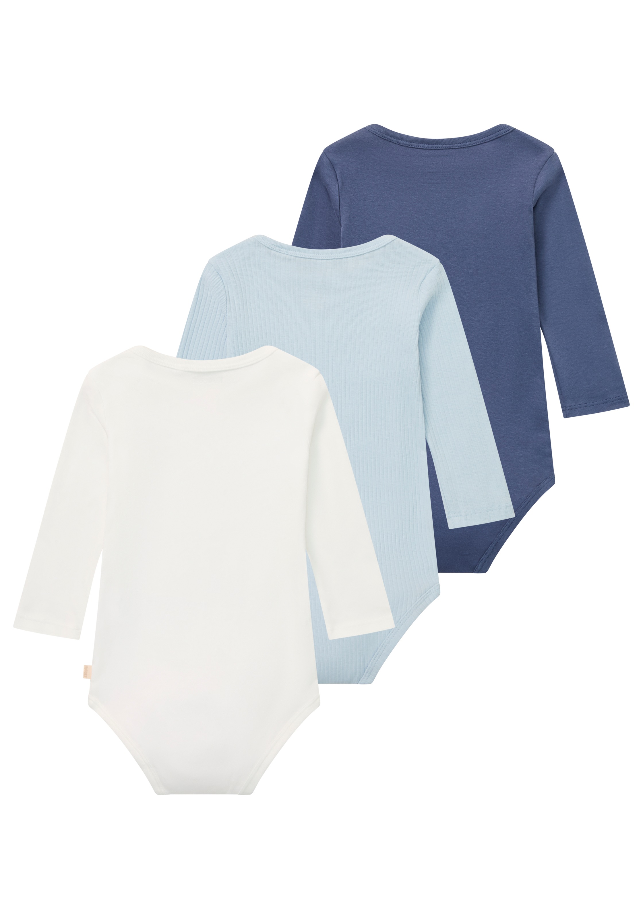 HUGGIES babywear Body à manches longues »HUGB 3PK BODYSUIT« Packung, 3 cuis 3er-Pack, in Ripp-Optik
