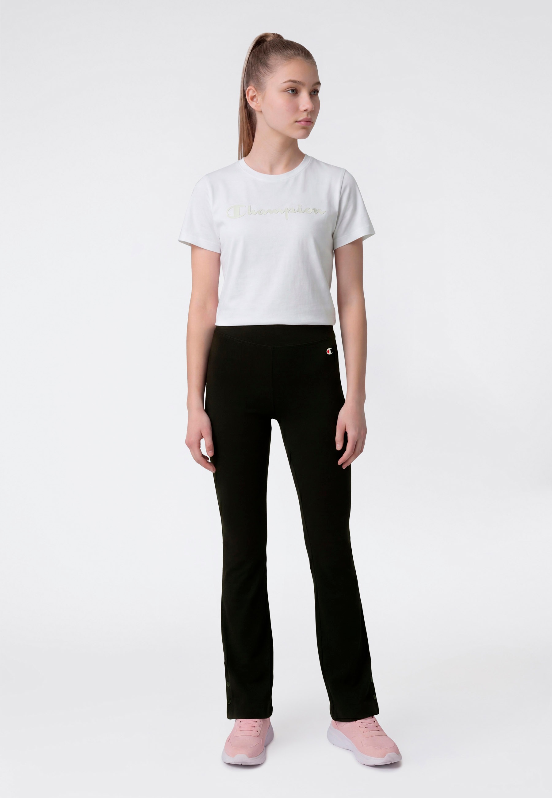 Champion Leggings »SPORTWEAR FLARED LEGGINGS Tight Fit«  für Sportmode, sportlicher Stil, aus Baumwolle und Elasthan, Tight Fit