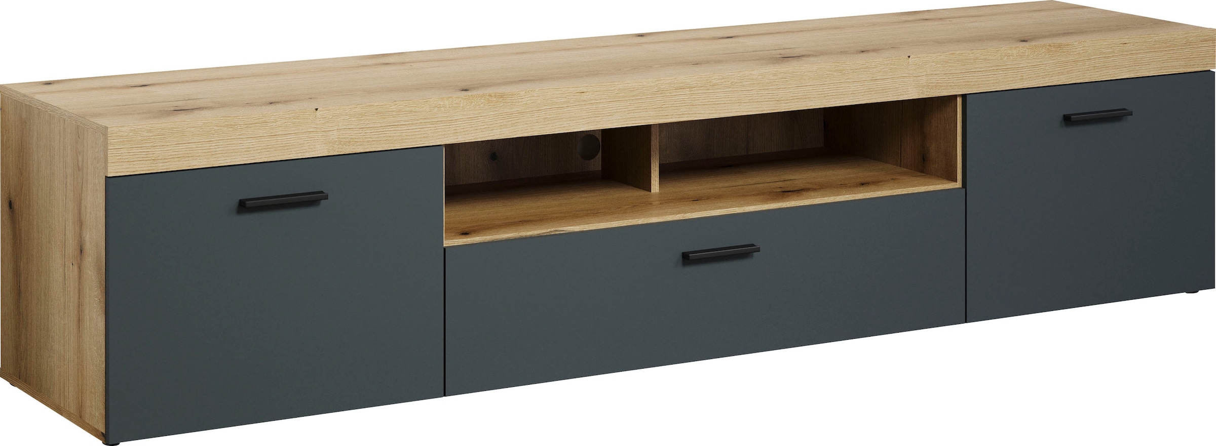 Home affaire Table basse »Tyler TV-Kommode« Paquet, 1 cuis tlg. meuble TV bas, applications en bois de bout, largeur 230 cm