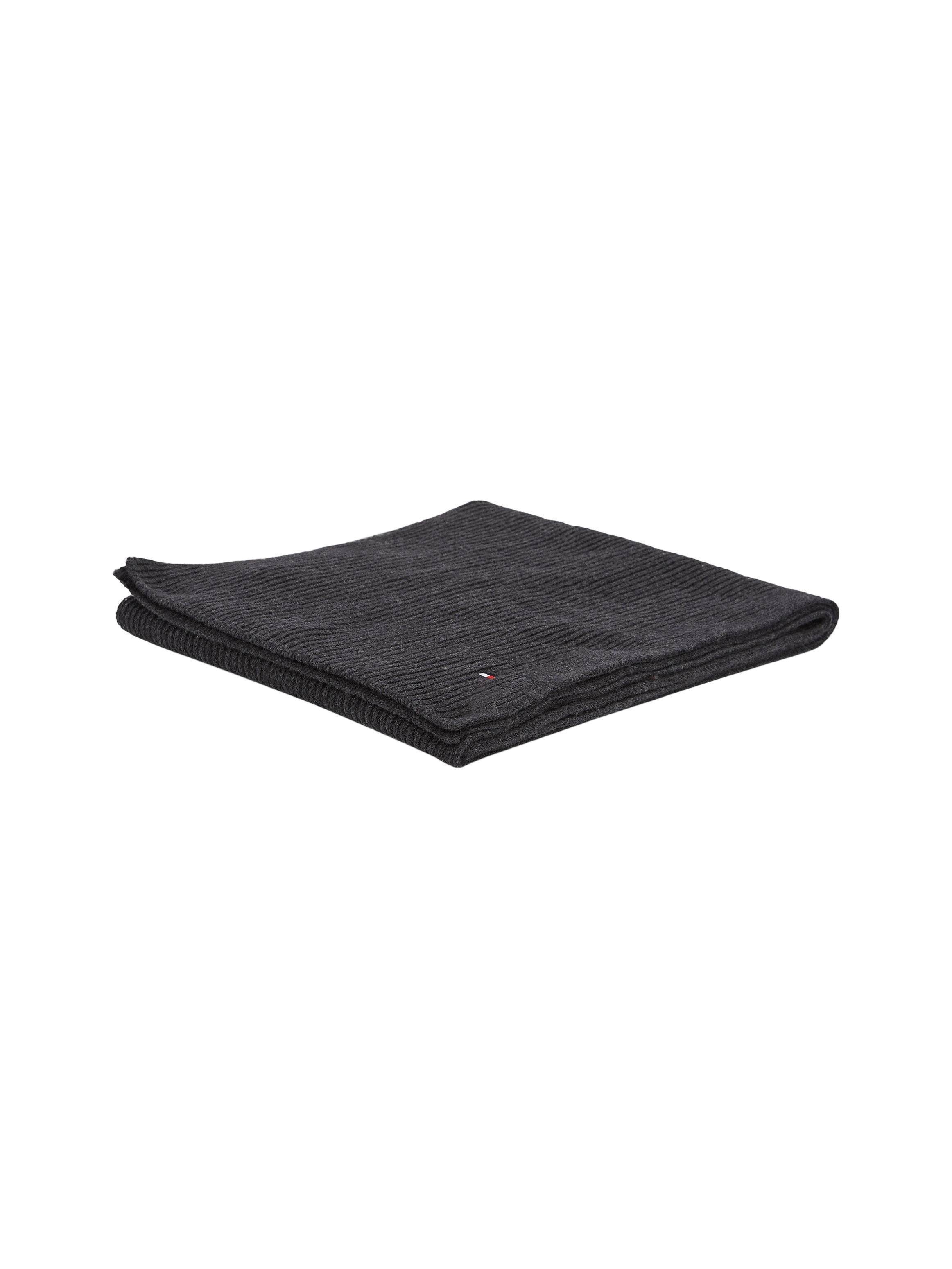 Tommy Hilfiger Strickschal »TH FLAG PIMA COTTON CASH SCARF« mit Logostickerei, mit Kaschmiranteil Unisex