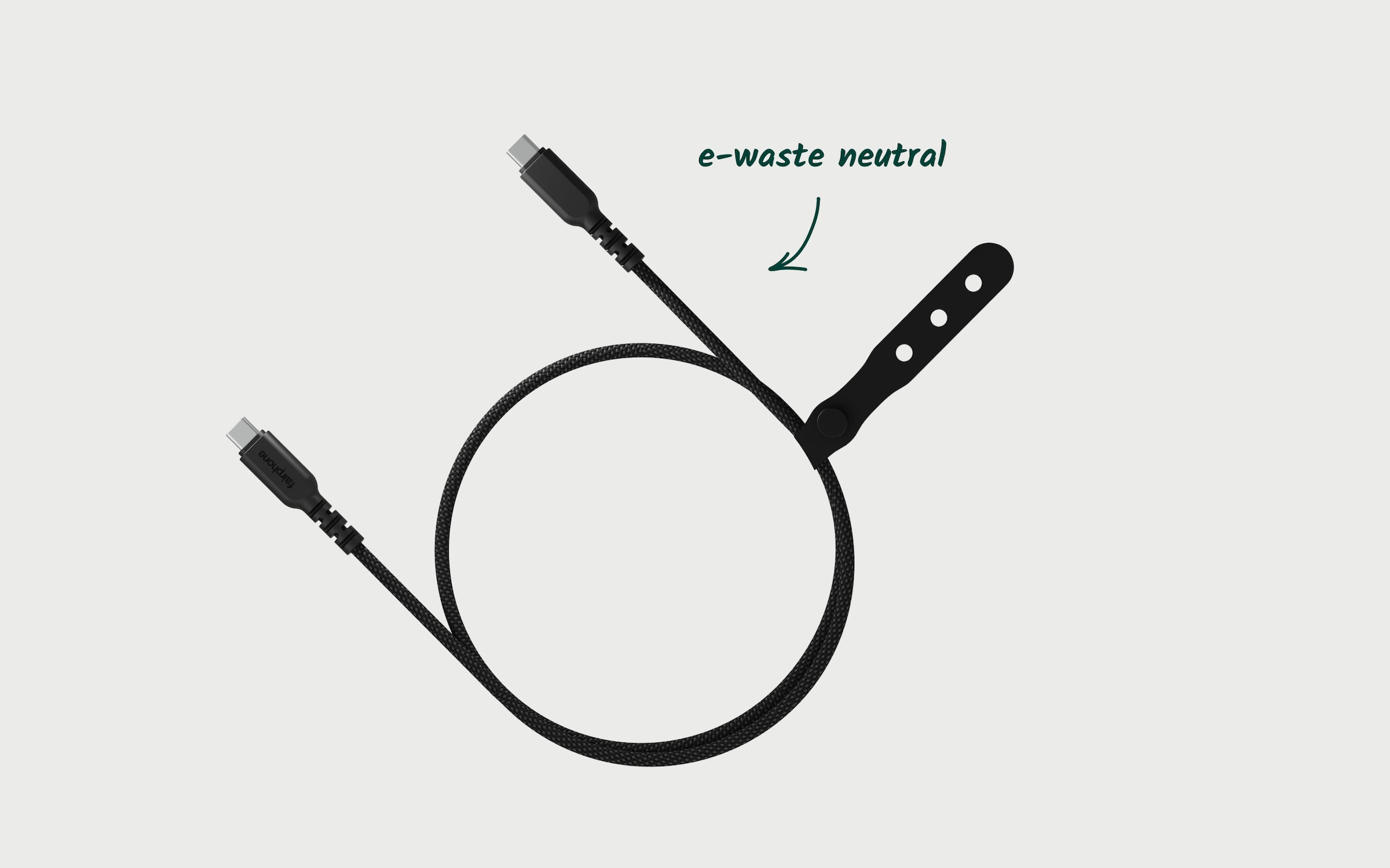 Fairphone Câble pour smartphone »USB-C 3.2 Long Life Lade- und Datenkabel (20 Gb/s) 1 m« 100 cm