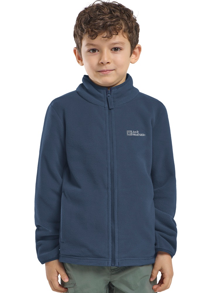 Jack Wolfskin Fleecejacke »TAUNUS JACKET K« Winddicht, wärmend, atmungsaktiv, Übergangsjacke, für Kinder