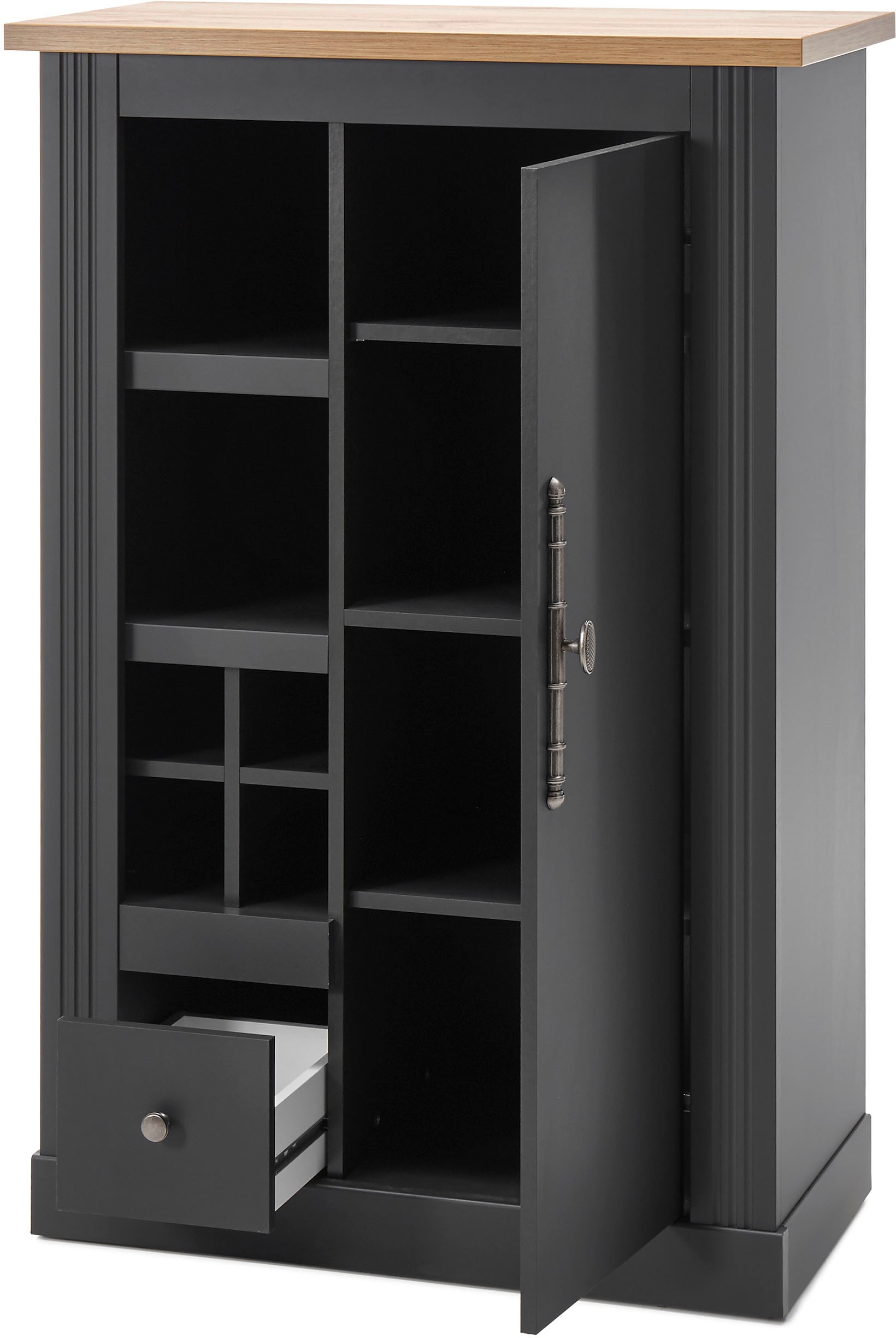 Home affaire Wohnwand »Westminster BESTSELLER!« Set, Vitrine, Lowboard, Kommode, Wandregal, 4 Stk. tlg.