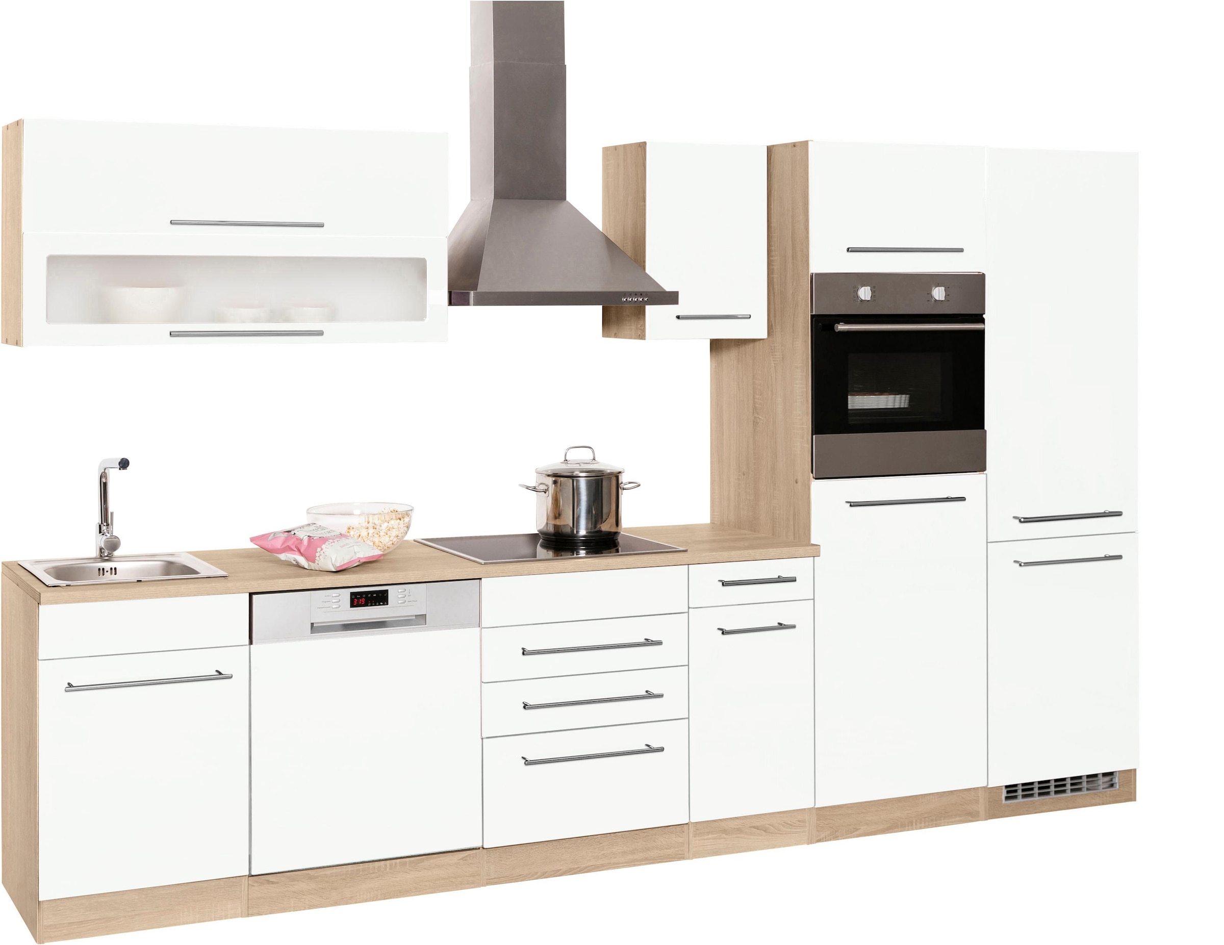 KOCHSTATION Kitchenette »KS-Eton« sans appareils électriques, largeur 330 cm