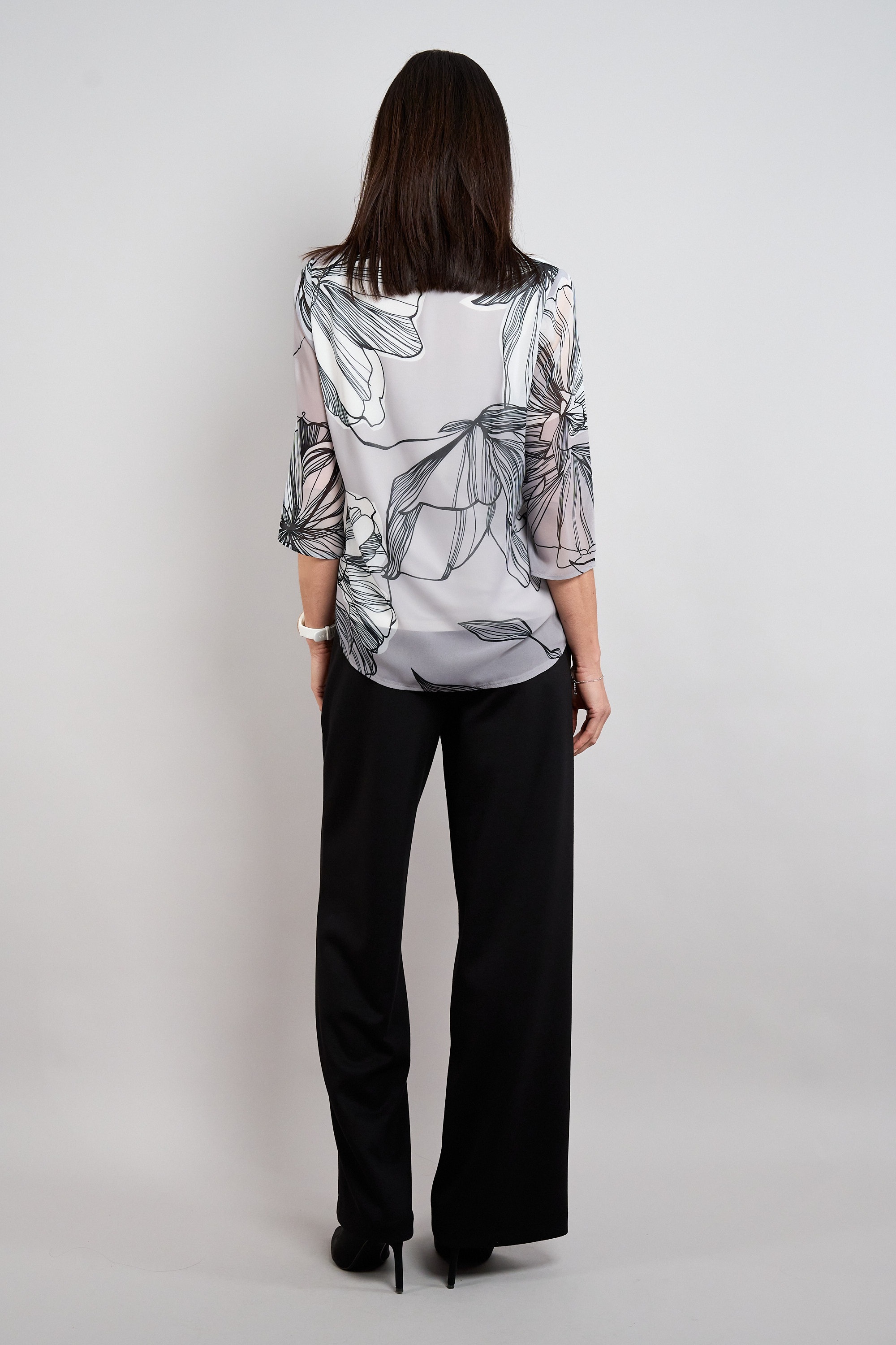 Seidel Moden Druckbluse 3/4-Sommerbluse mit grafischem Muster - MADE IN GERMANY