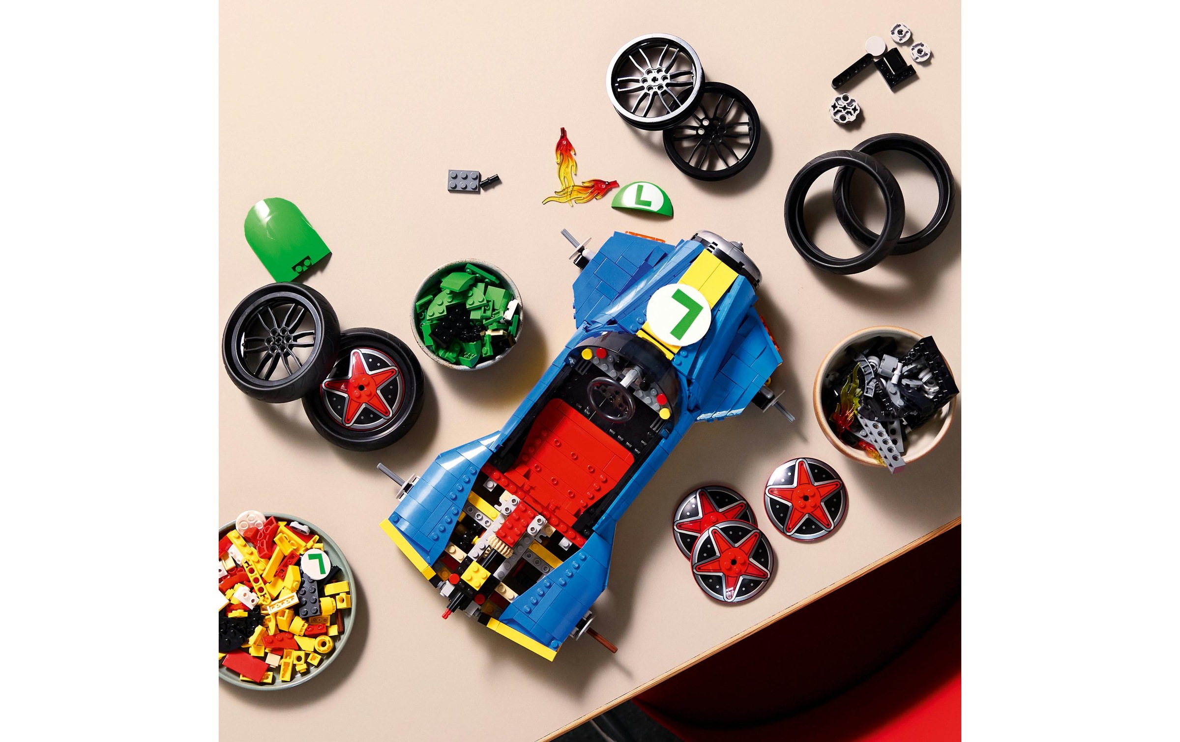 LEGO® Pions de construction »Mario Kart: Luigi & Turboflitzer (72050), LEGO Super Mario« fabriqué en Europe