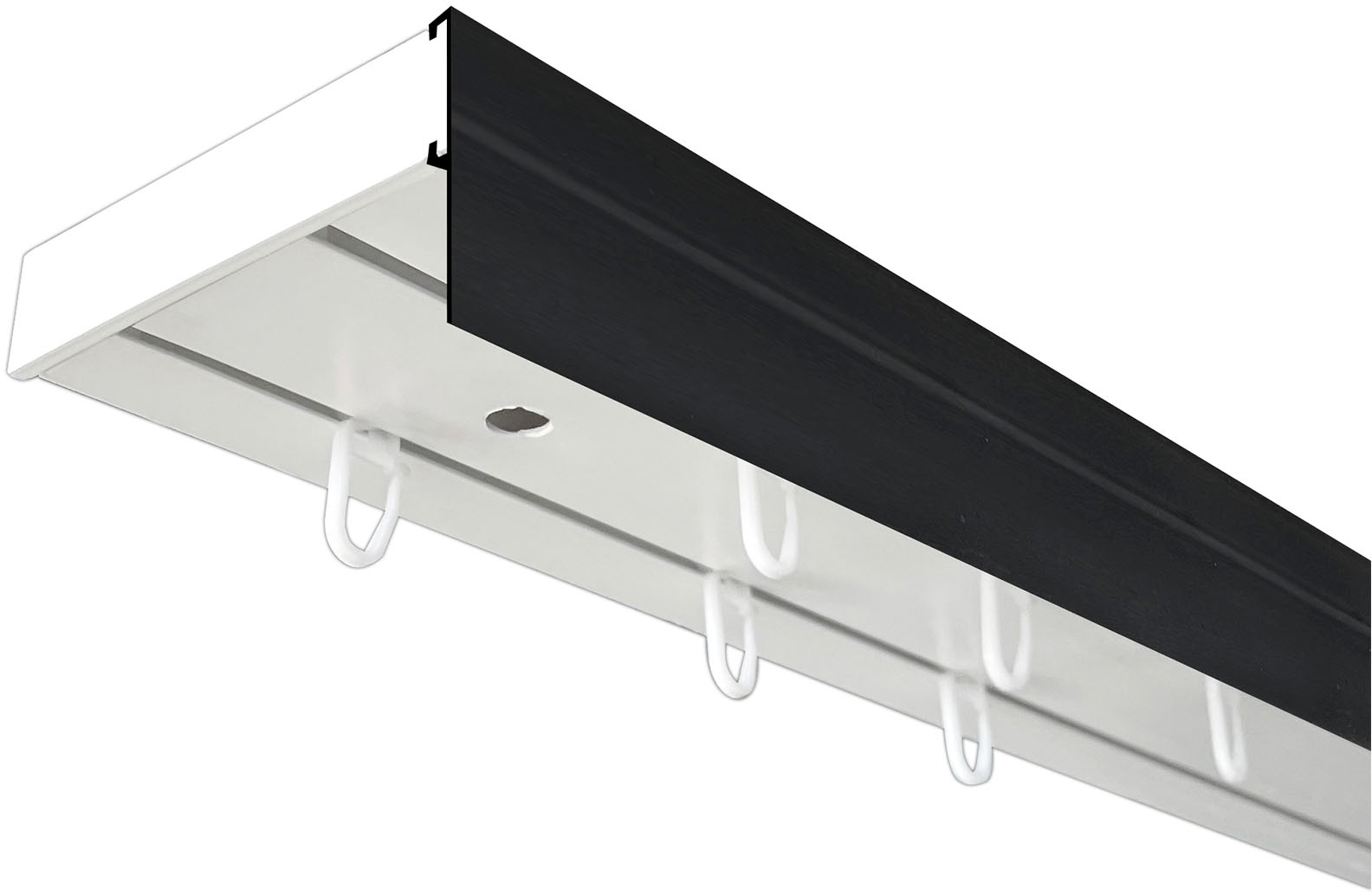 SN DECO GROUP Rail à rideaux »Vorhangschiene SH mit Blende« 2 läufig-läufig Fixmass