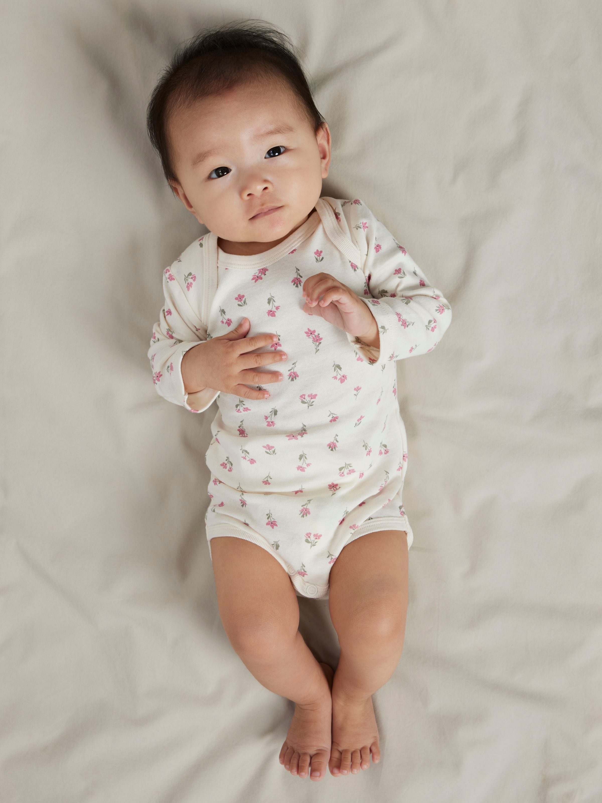 Name It Body à manches longues »NBFBODY 3P LS FLOWER NOOS« Packung, 3 pièces