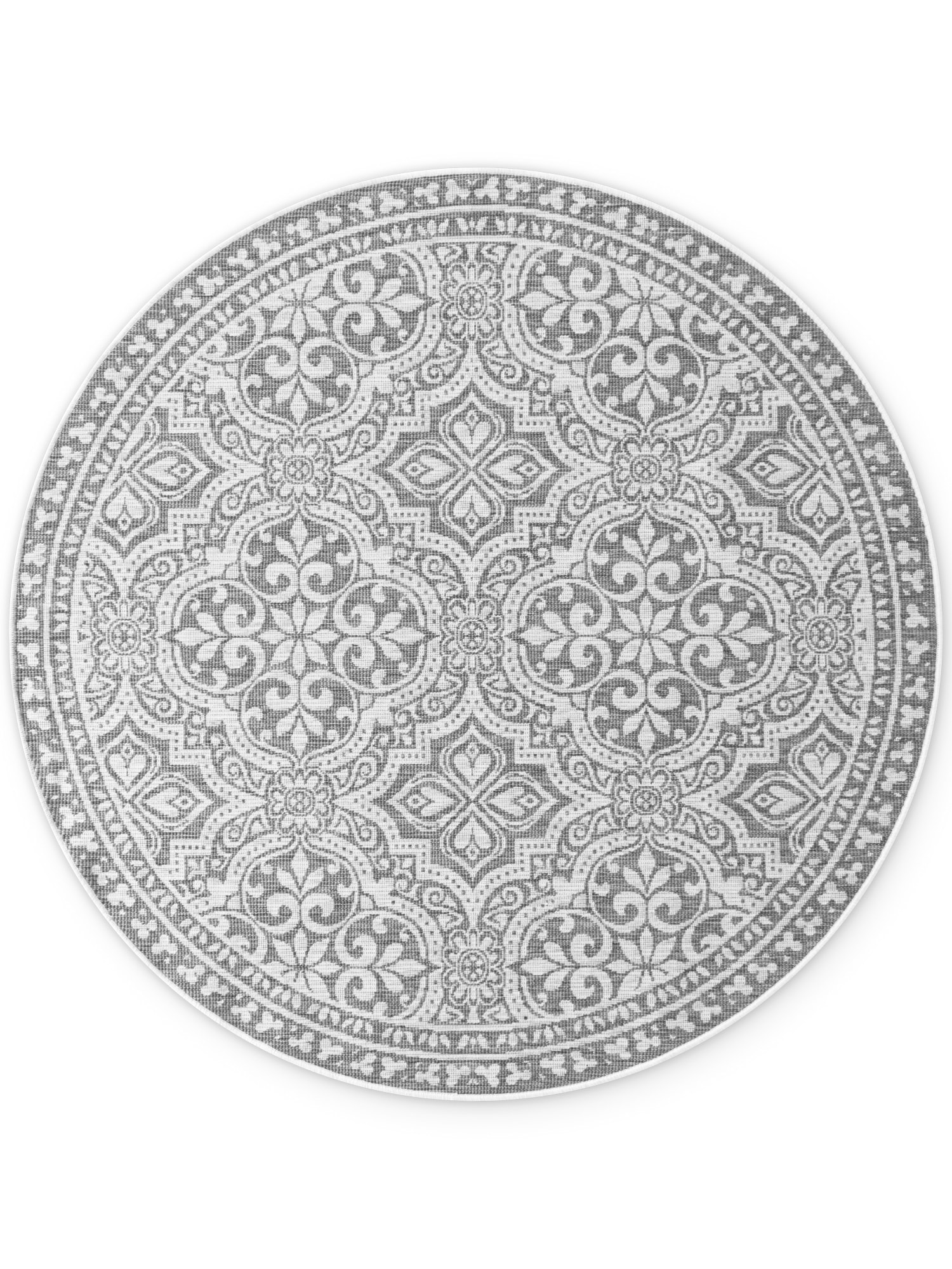 HANSE Home Tapis d'extérieur »Rosel Wendetppich« Rond 5 mm Höhe In und Outdoor, Flachgewebe, wetterfest, pflegeleicht, robust