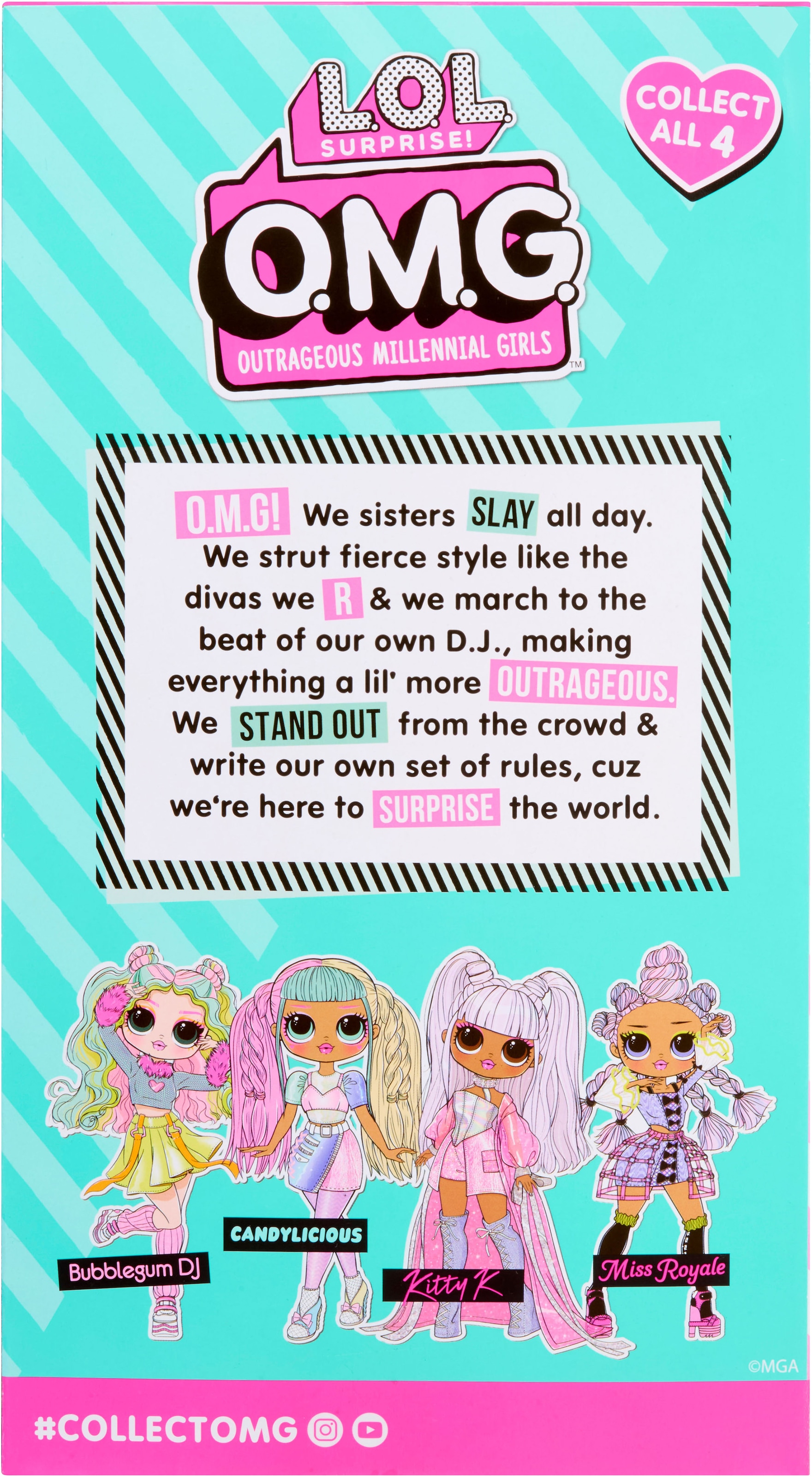 L.O.L. SURPRISE! Anziehpuppe »L.O.L. Surprise OMG Entry Doll - Bubblegum D.J.«