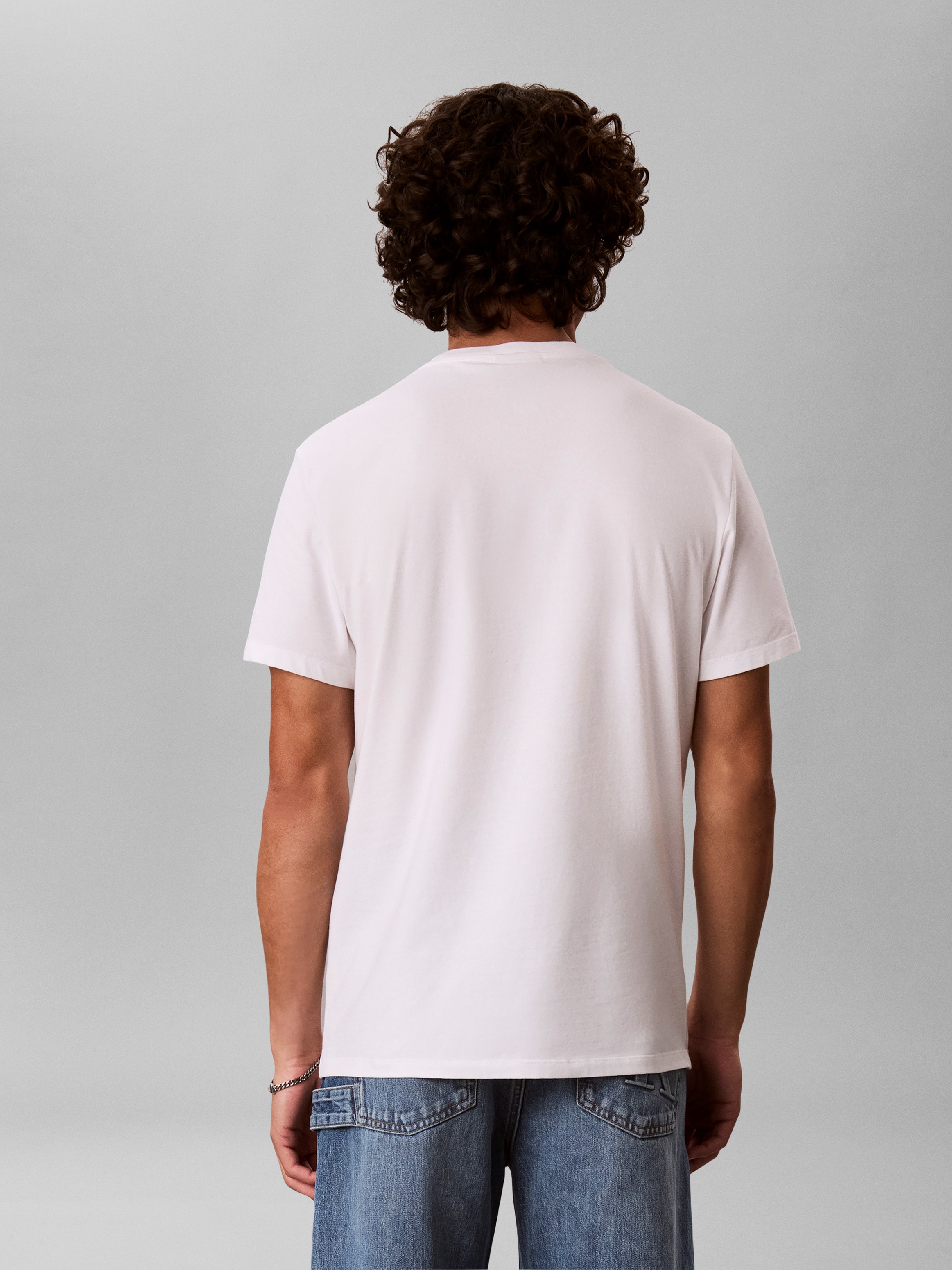 Calvin Klein Jeans T-shirt »SS STRETCH COTTON SLIM TEE« avec encolure ronde