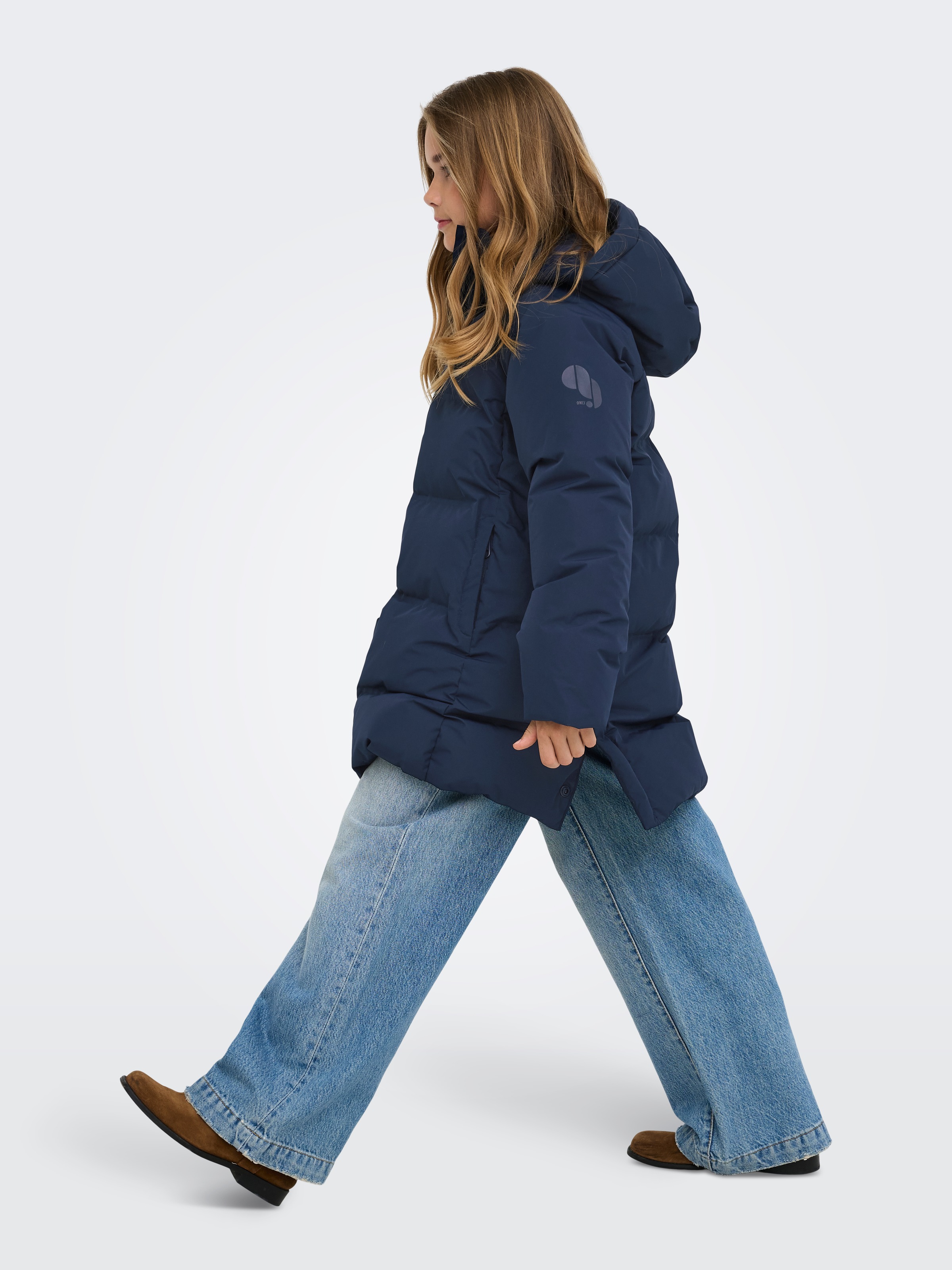 KIDS ONLY Steppjacke »KOGELLIE FUNTIONAL HOOD LONG JACKET OTW« mit Kapuze