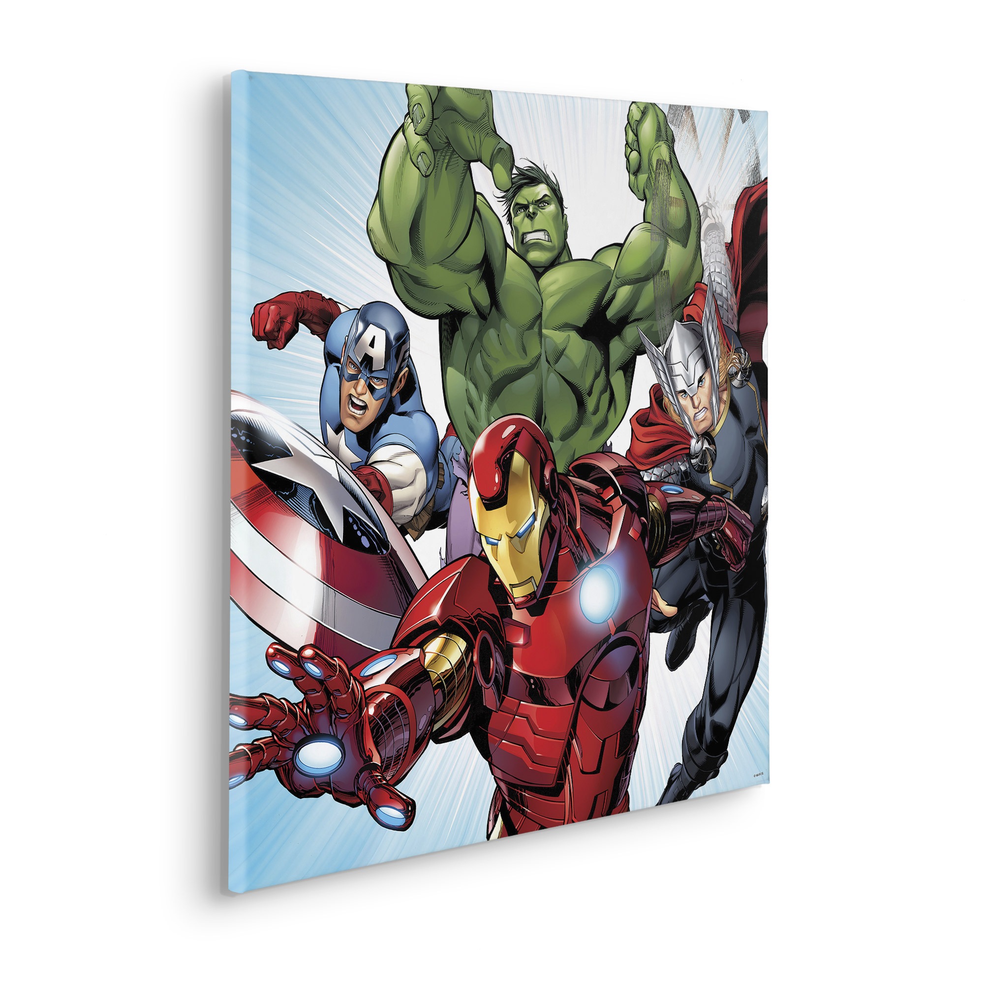 Komar Leinwandbild »Marvel Avengers Teampower« Disney 1 Stk. tlg. 60 x 60 cm (Breite x Höhe) - Kinderzimmer, Dekoration