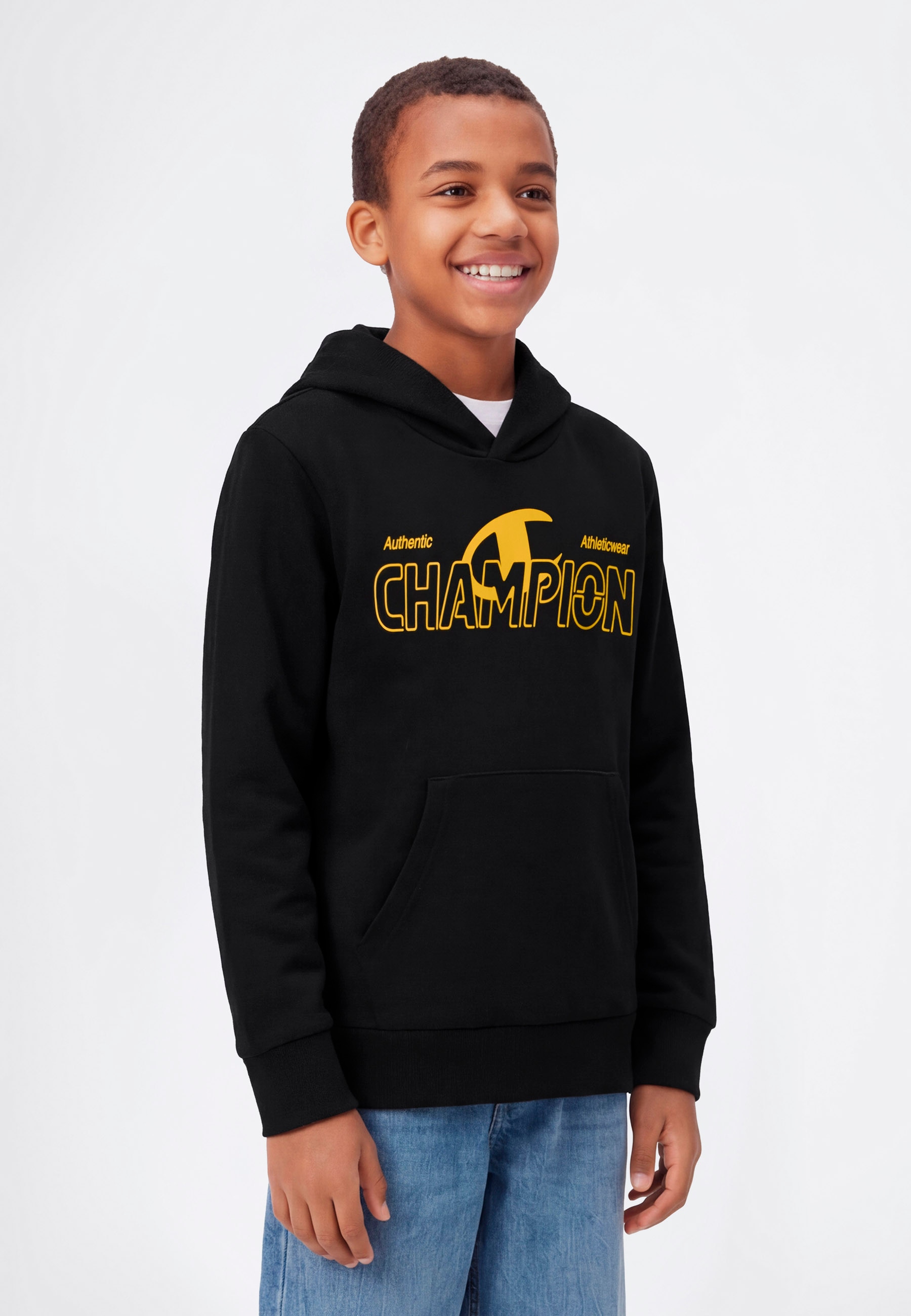 Champion Sweat à capuche »Graphic Terry Hoodie«, avec capuche, manches longues, ourlet droit, en coton et polyester
