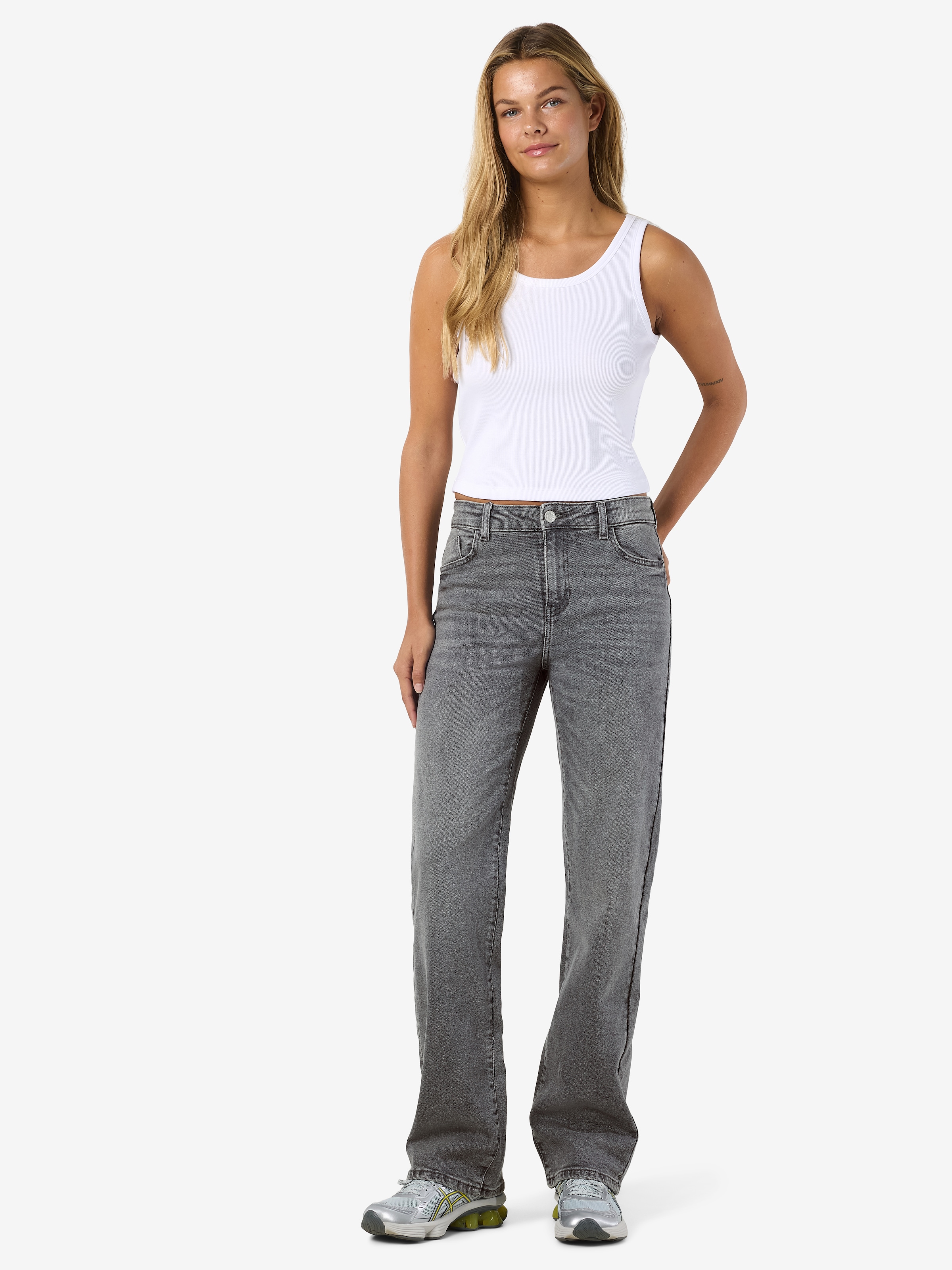 Noisy may Straight-Jeans »NMYOLANDA NW WIDE JEANS AZ371DG NOOS«
