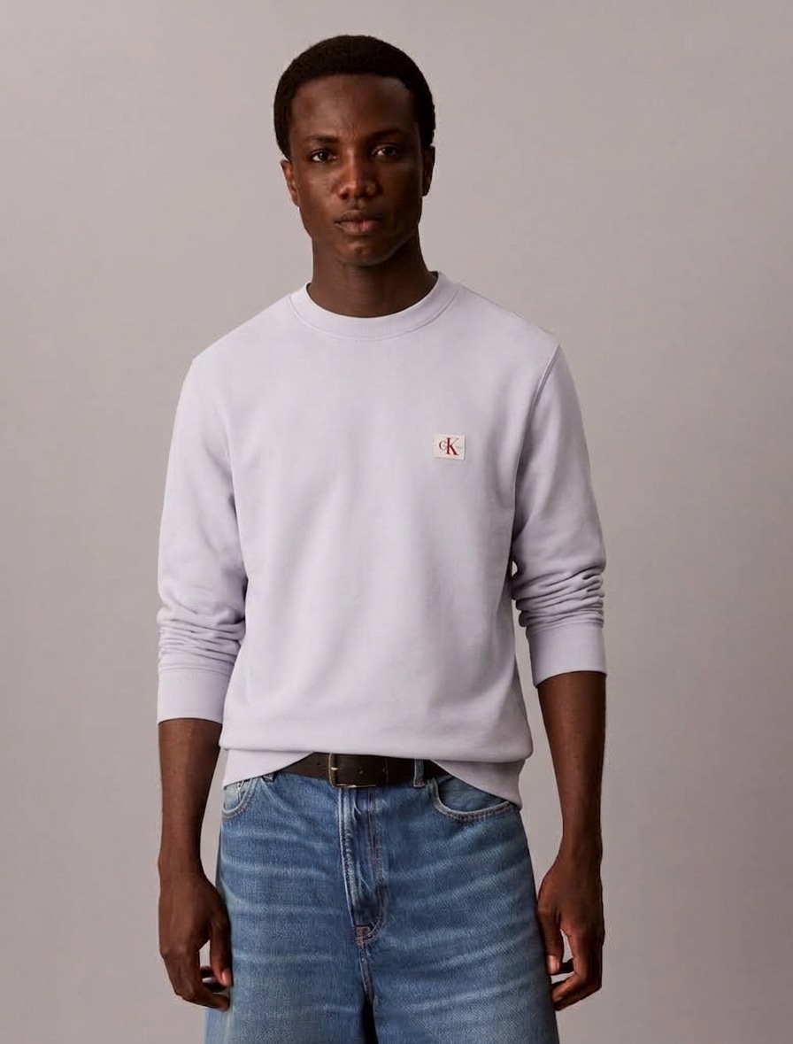 Calvin Klein Sweat-shirt »400GSM TRRY BDG CRWN«, avec encolure ronde

